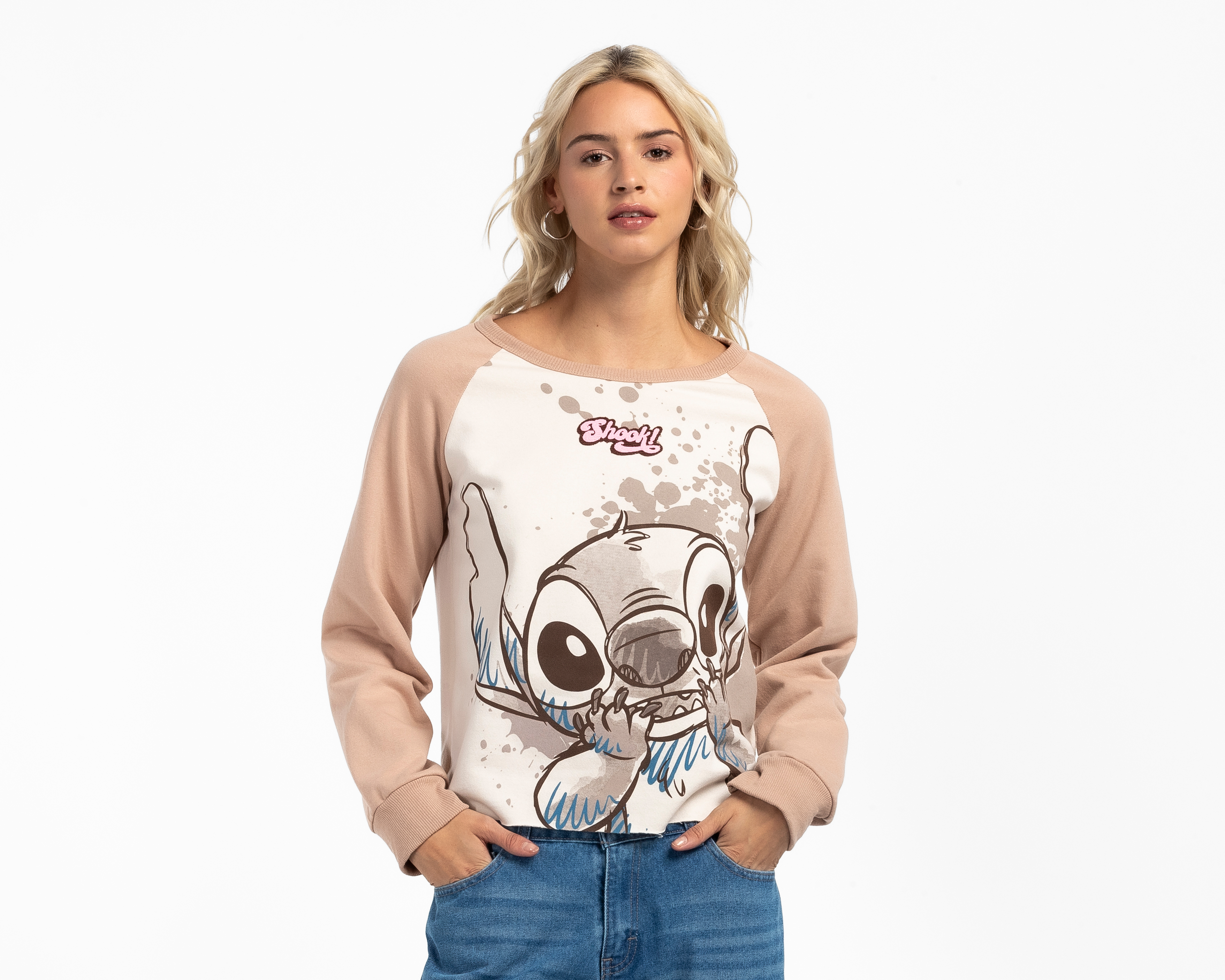 Sudadera Estampada Disney Stitch para Mujer