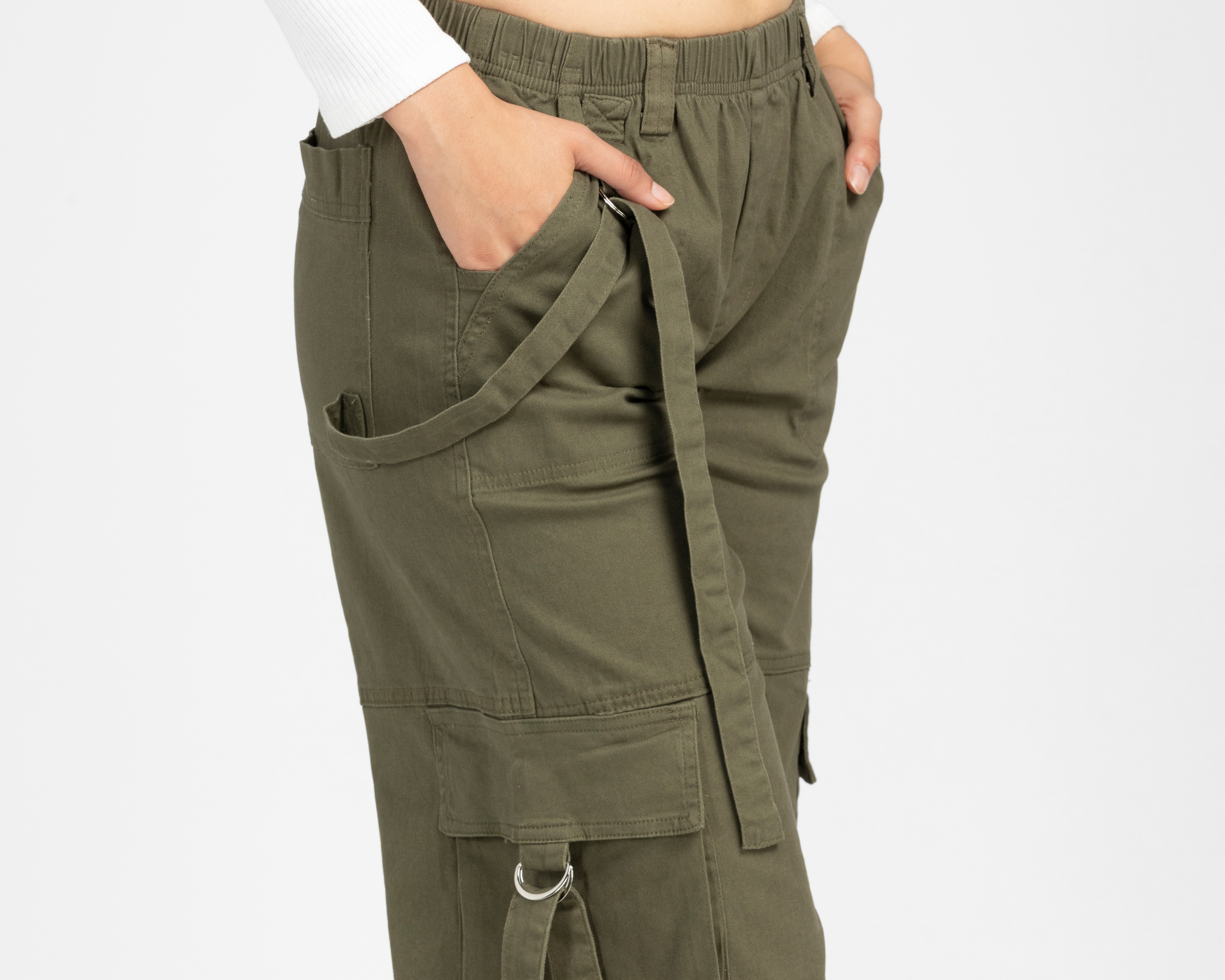 Foto 5 pulgar | Foto 4 | Pantalón Forever 21 Cargo Parachute para Mujer