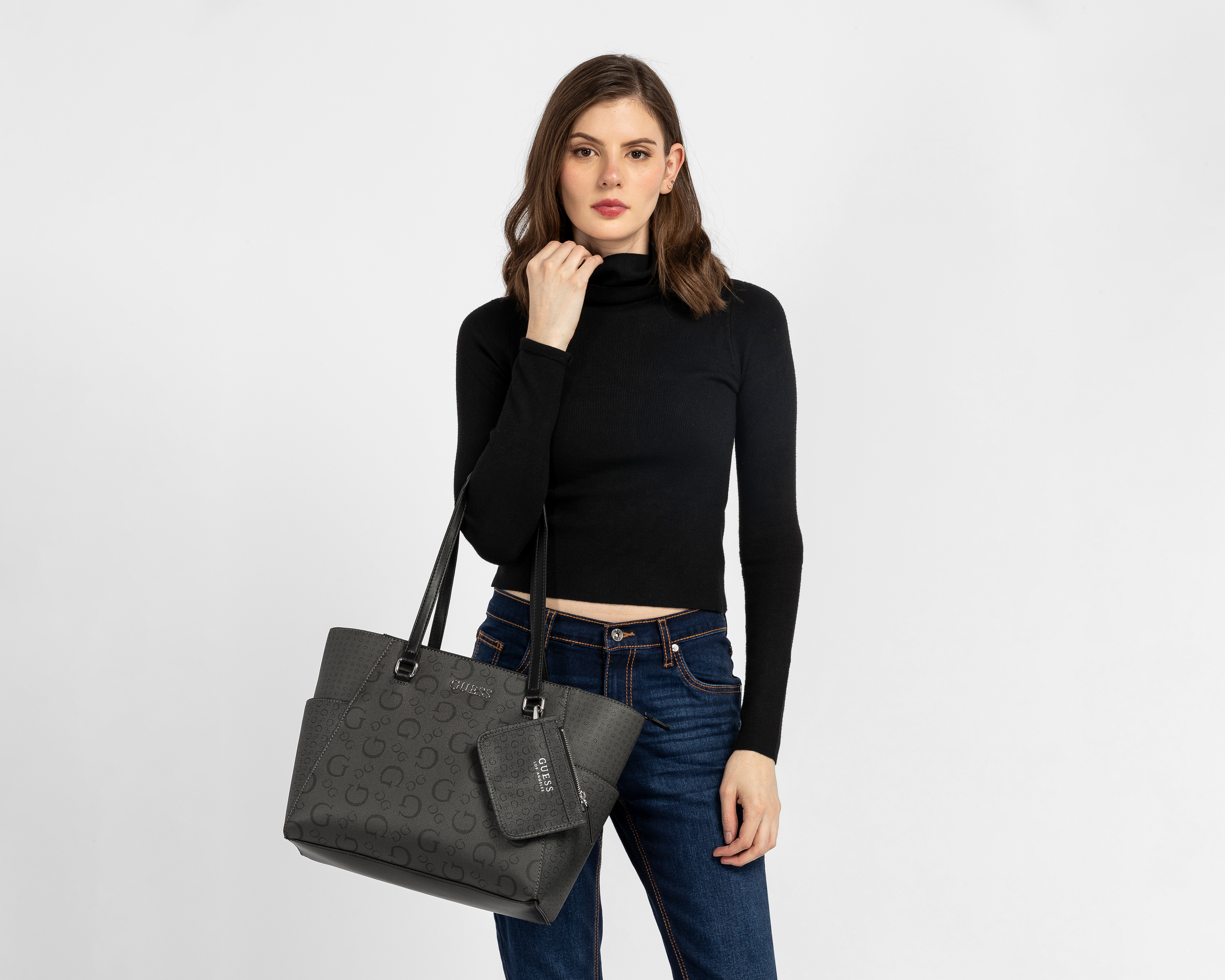 Foto 7 pulgar | Foto 6 | Bolsa de Hombro Guess Granby con Tarjetero