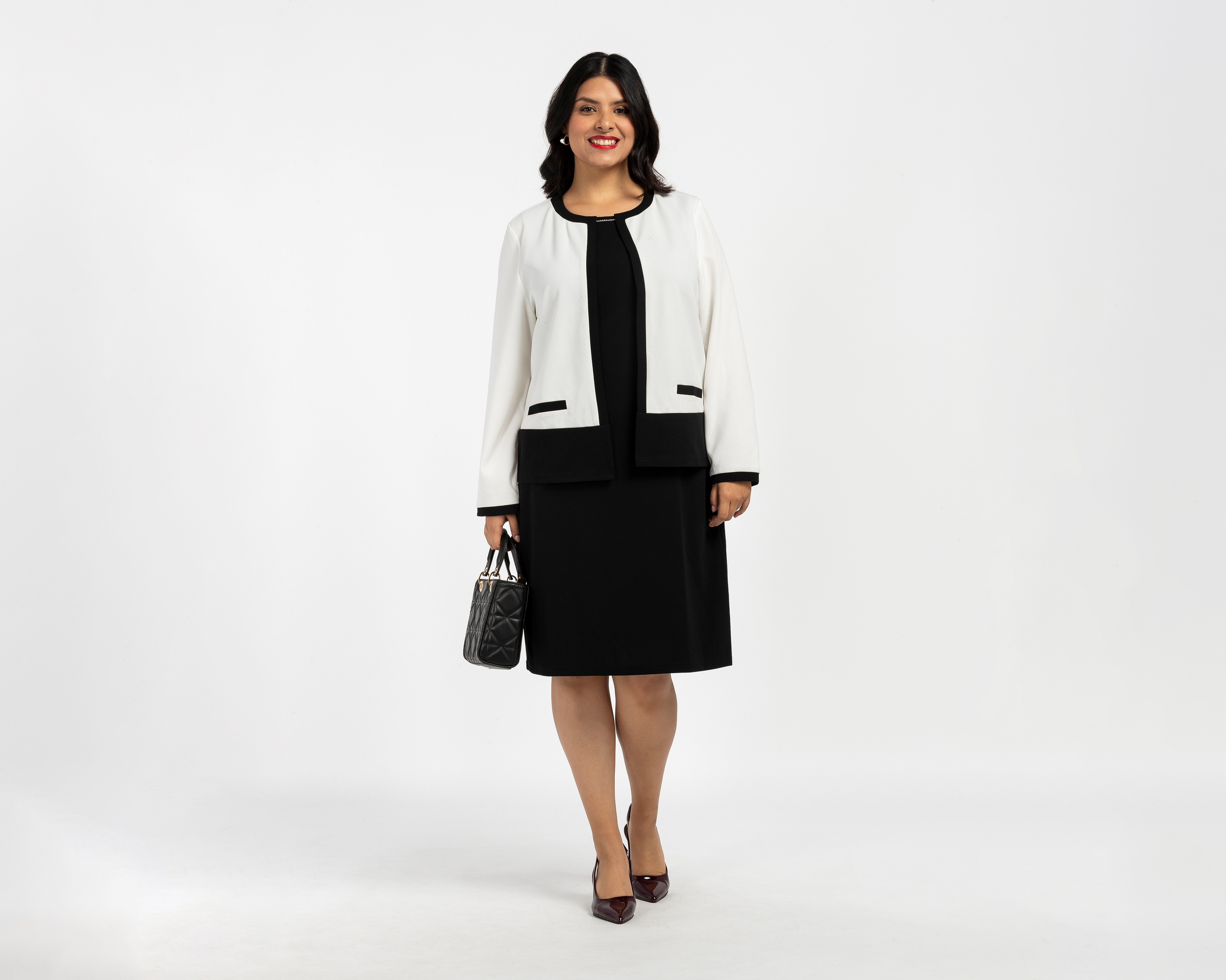 Foto 3 pulgar | Foto 2 | Vestido Formal Lady Sun con Blazer para Mujer