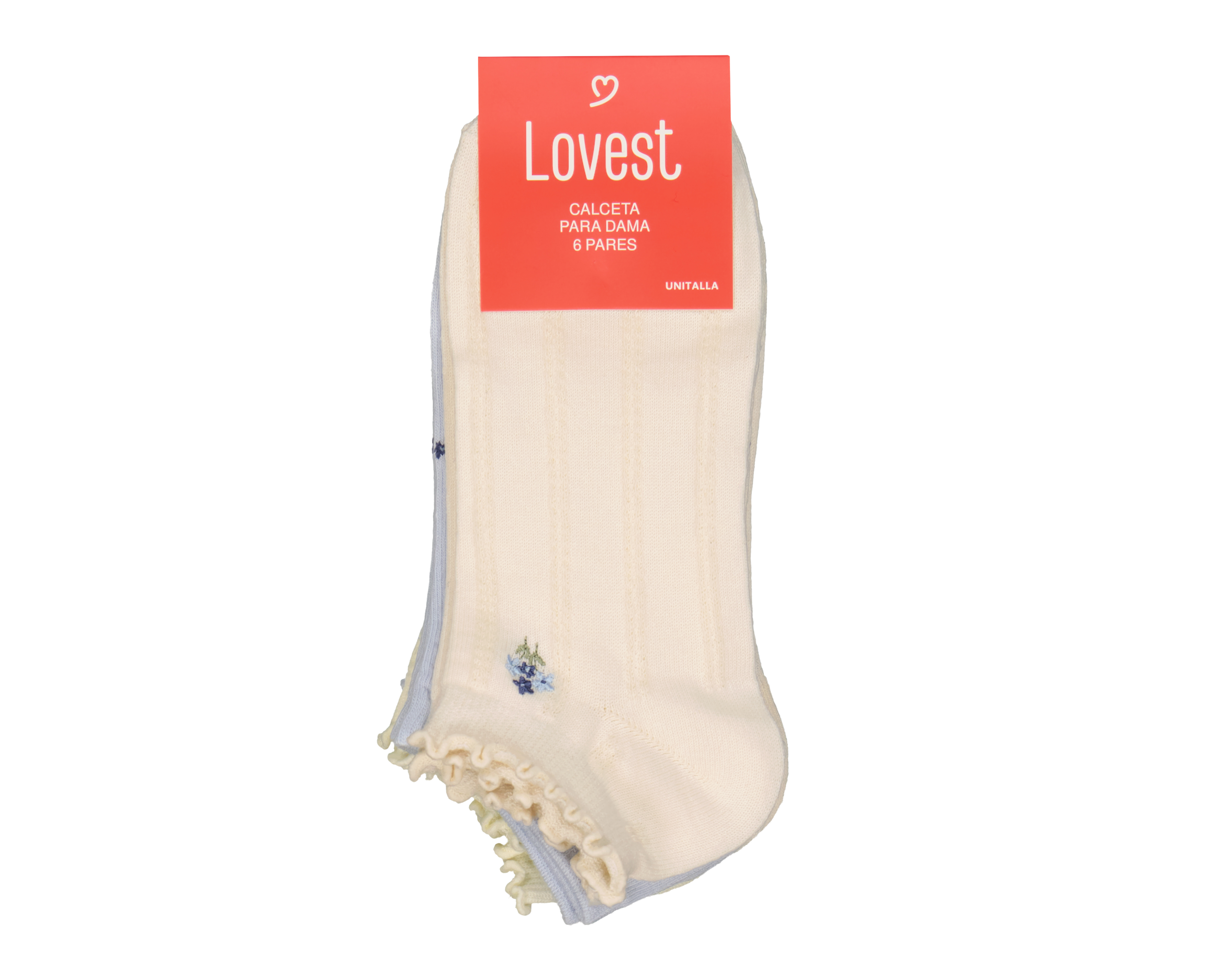 Foto 3 | Foto 3 | Calcetas Lovest para Mujer 6 Pares