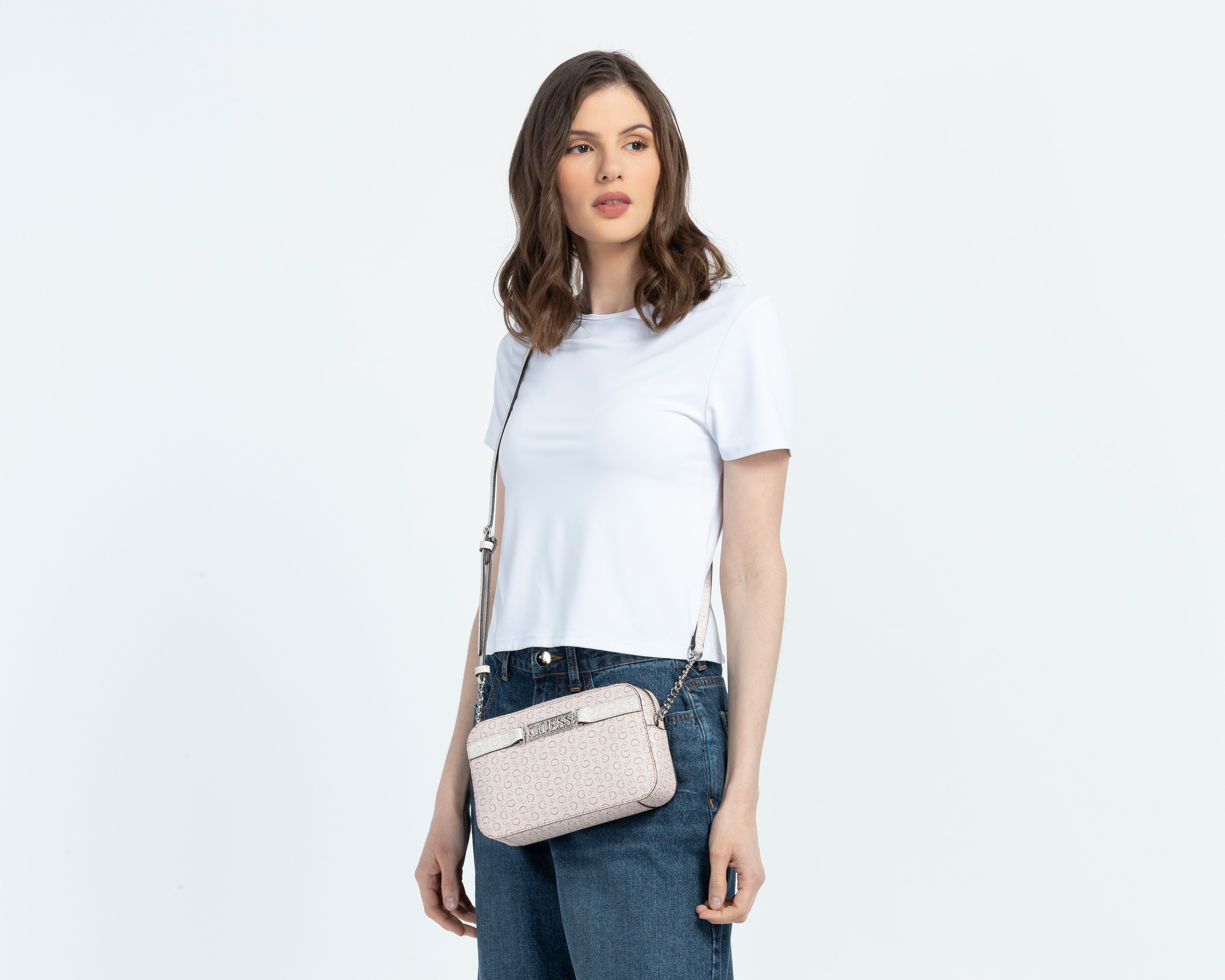 Foto 6 | Foto 6 | Bolsa Cruzada Guess Perrez