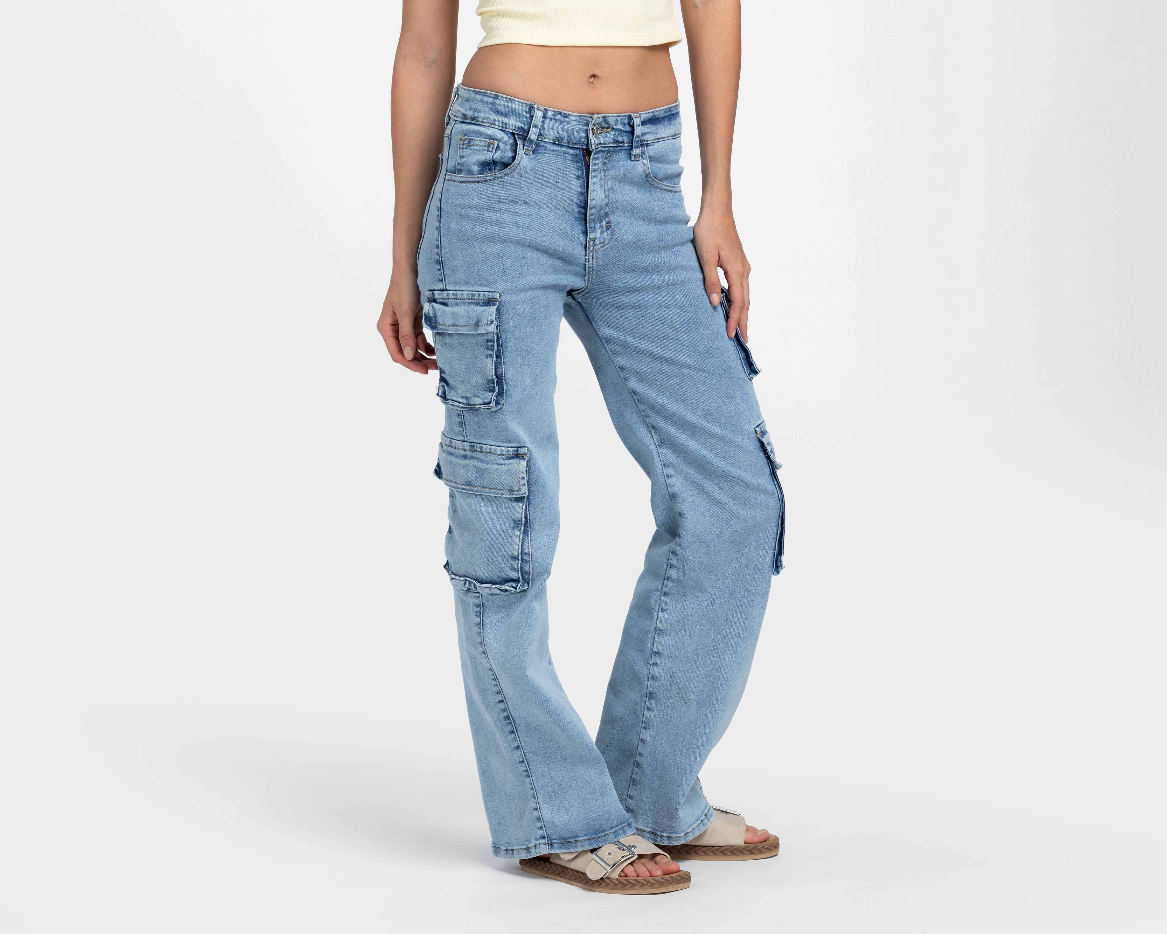 Jeans Wide Leg Refill para Mujer