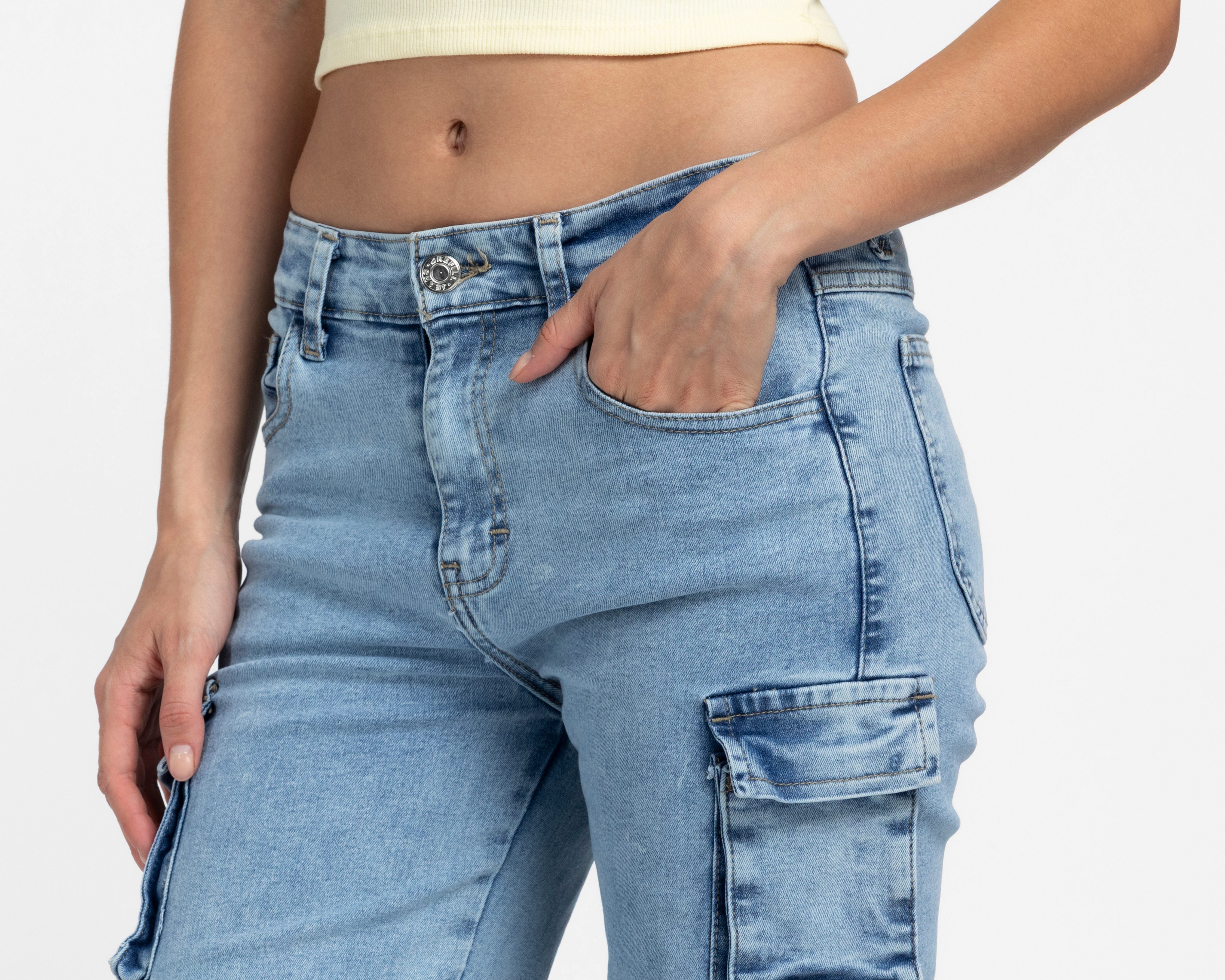 Foto 4 | Foto 4 | Jeans Wide Leg Refill para Mujer