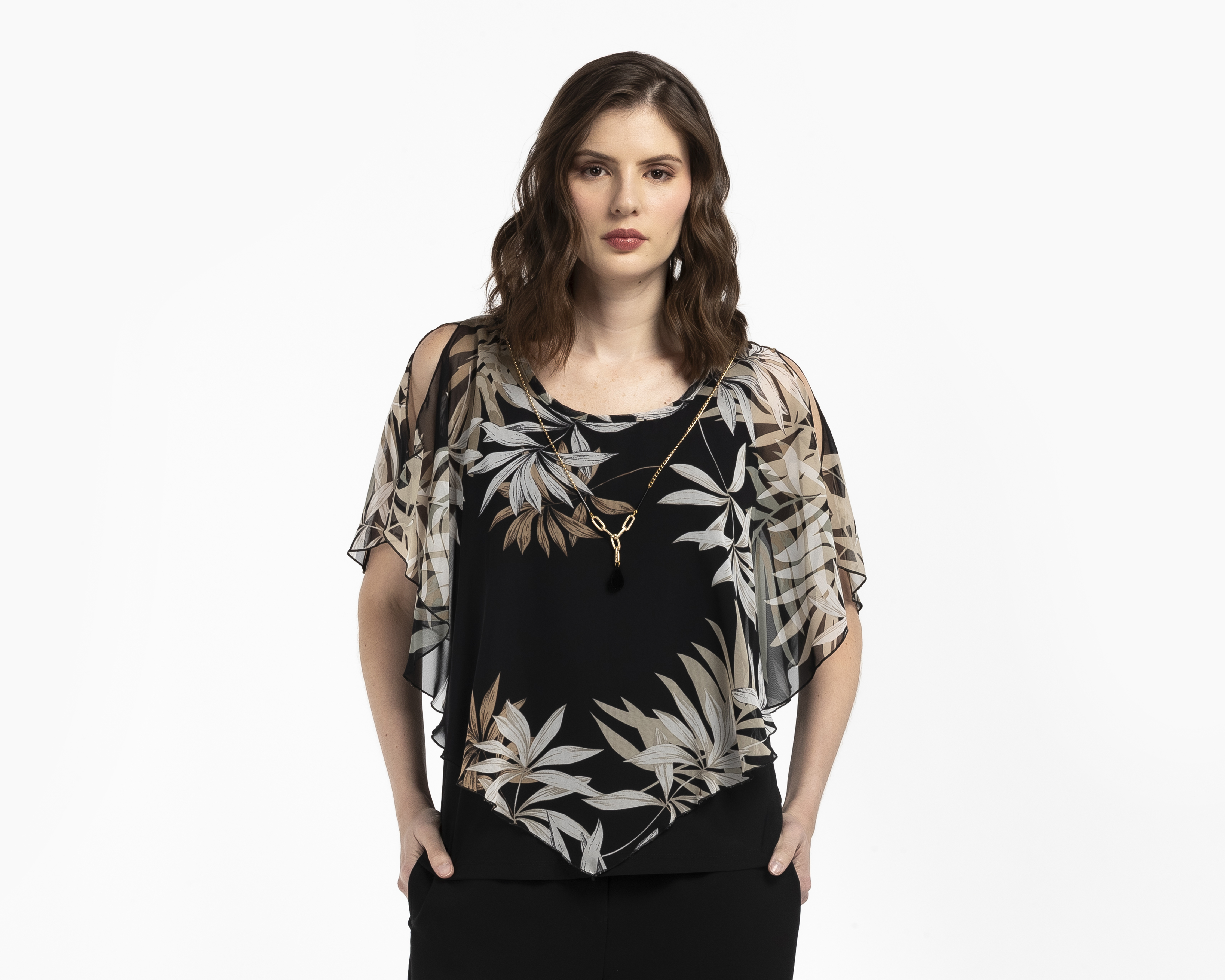 Foto 1 | Foto 1 | Blusa con Collar Lady Sun para Mujer