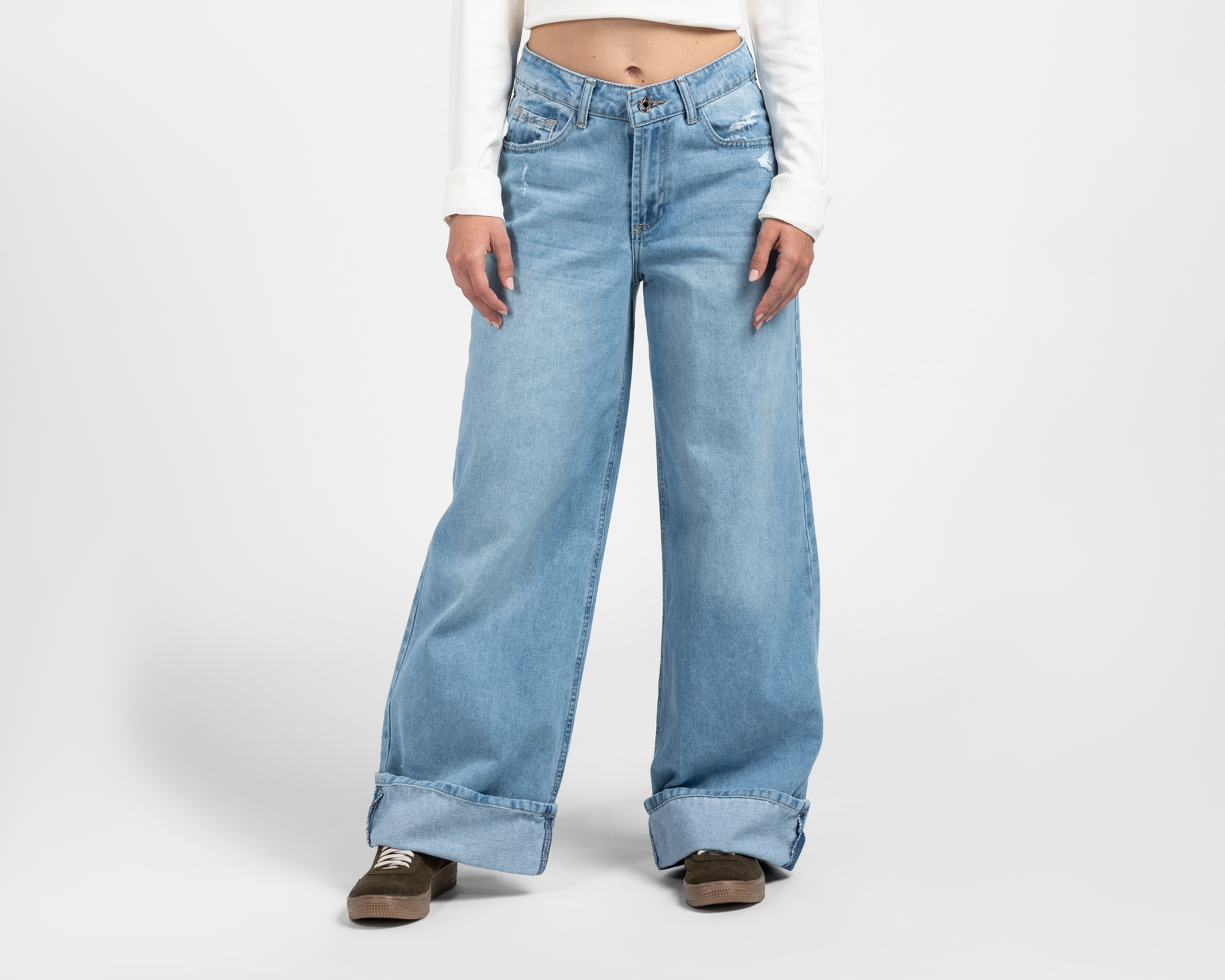 Jeans Wide Leg Refill para Mujer