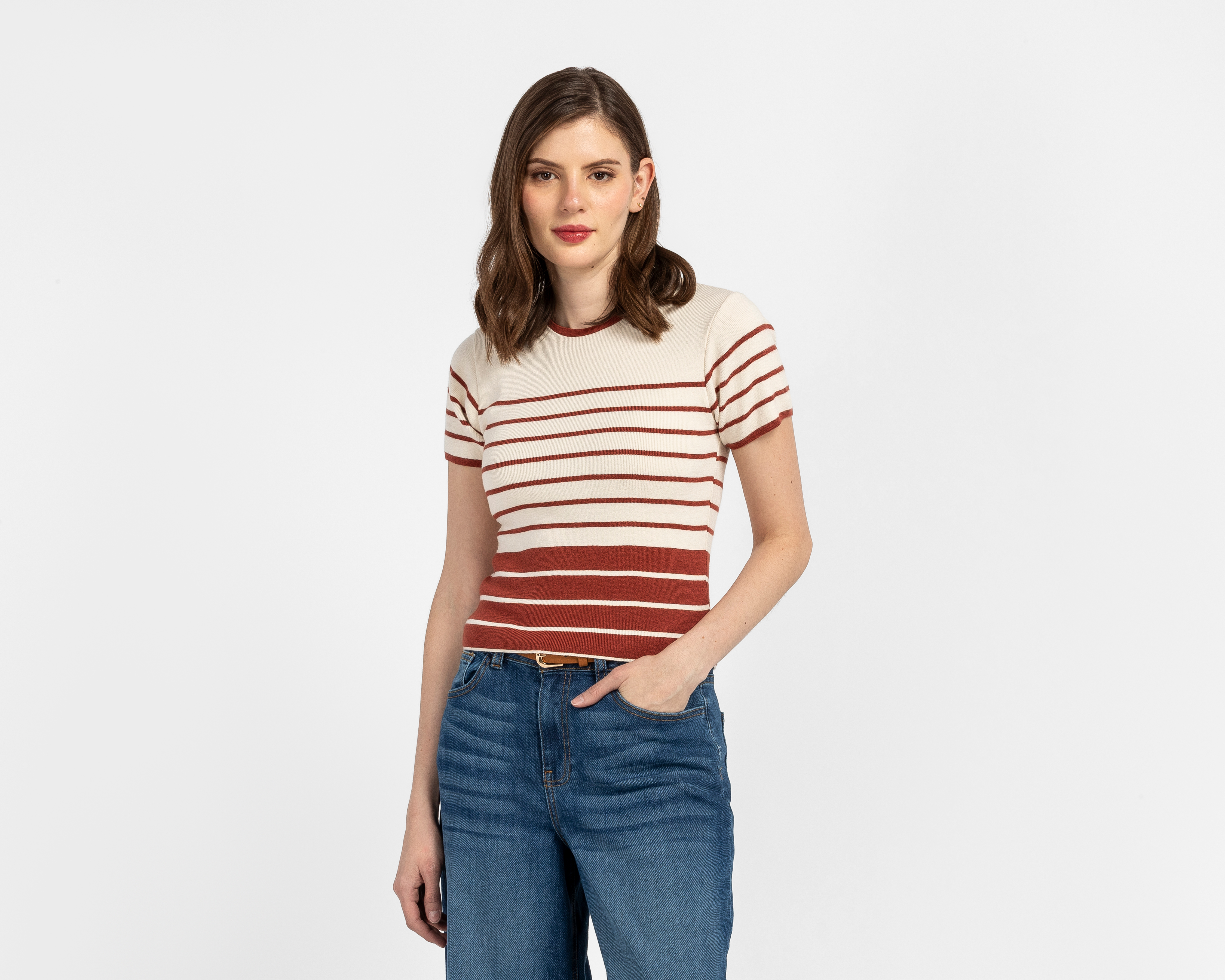 Playera a Rayas Sahara para Mujer