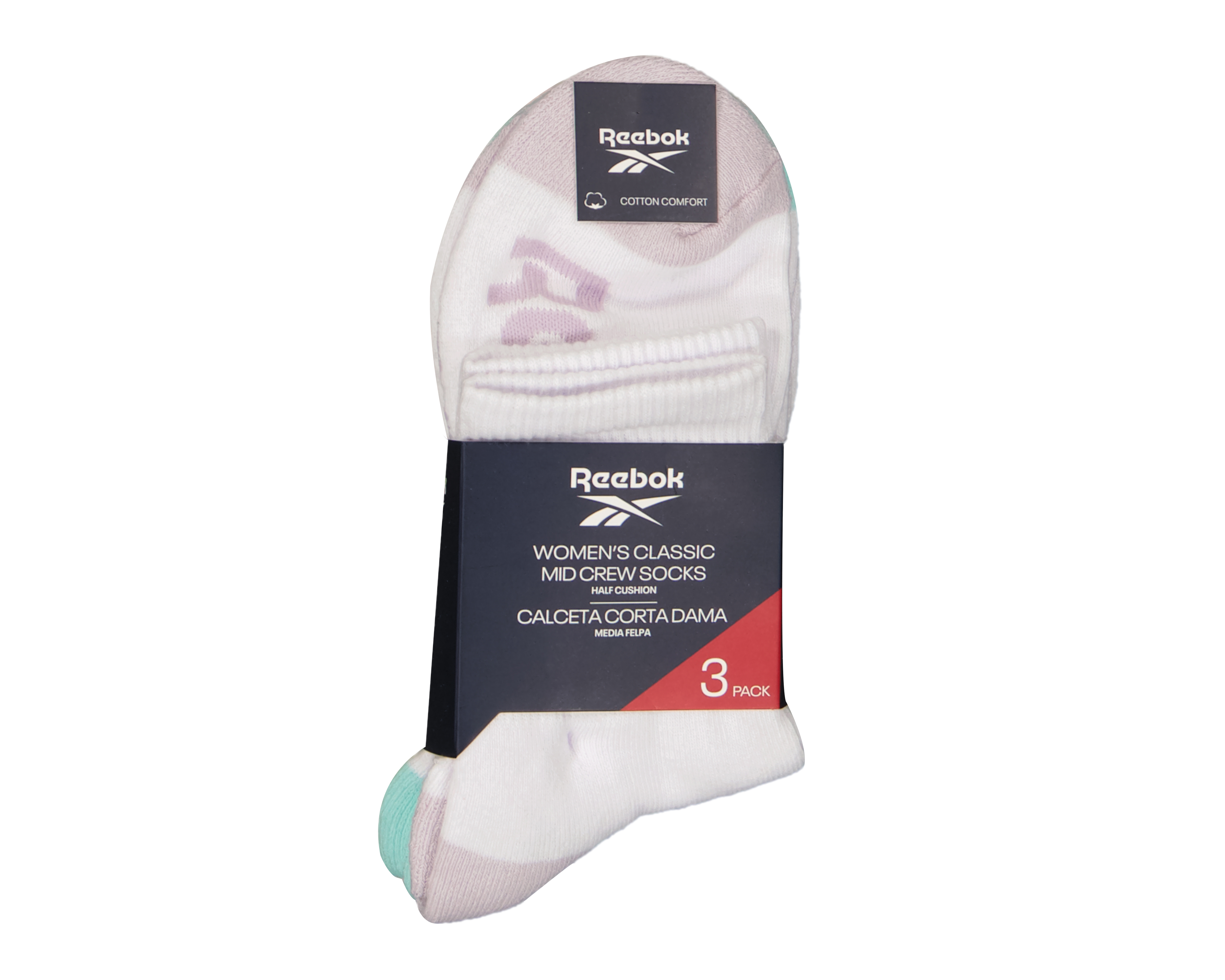 Foto 3 | Foto 3 | Calcetas Deportivas Reebok para Mujer 3 Pares