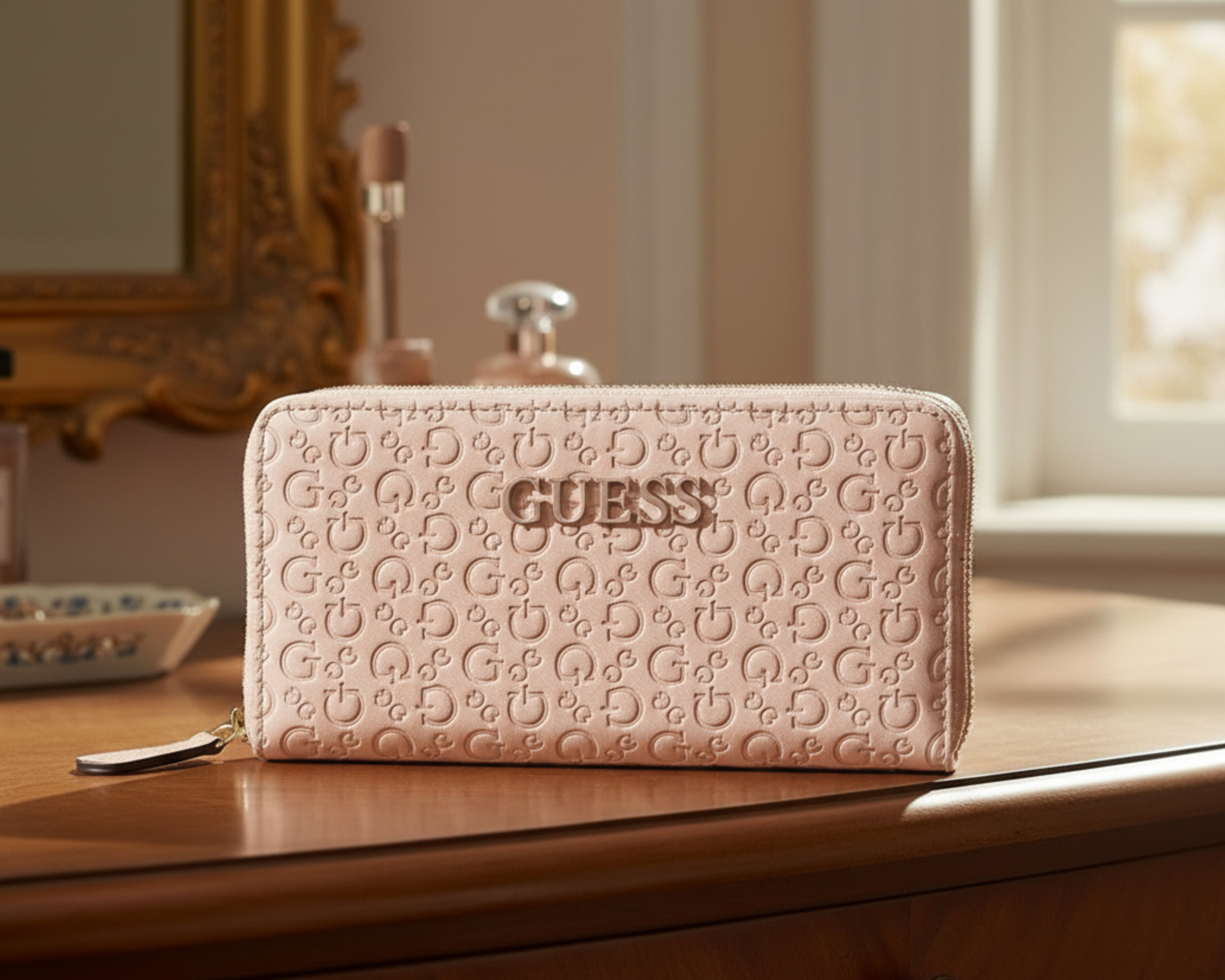 Foto 8 pulgar | Foto 7 | Cartera para Mujer Guess Rosa