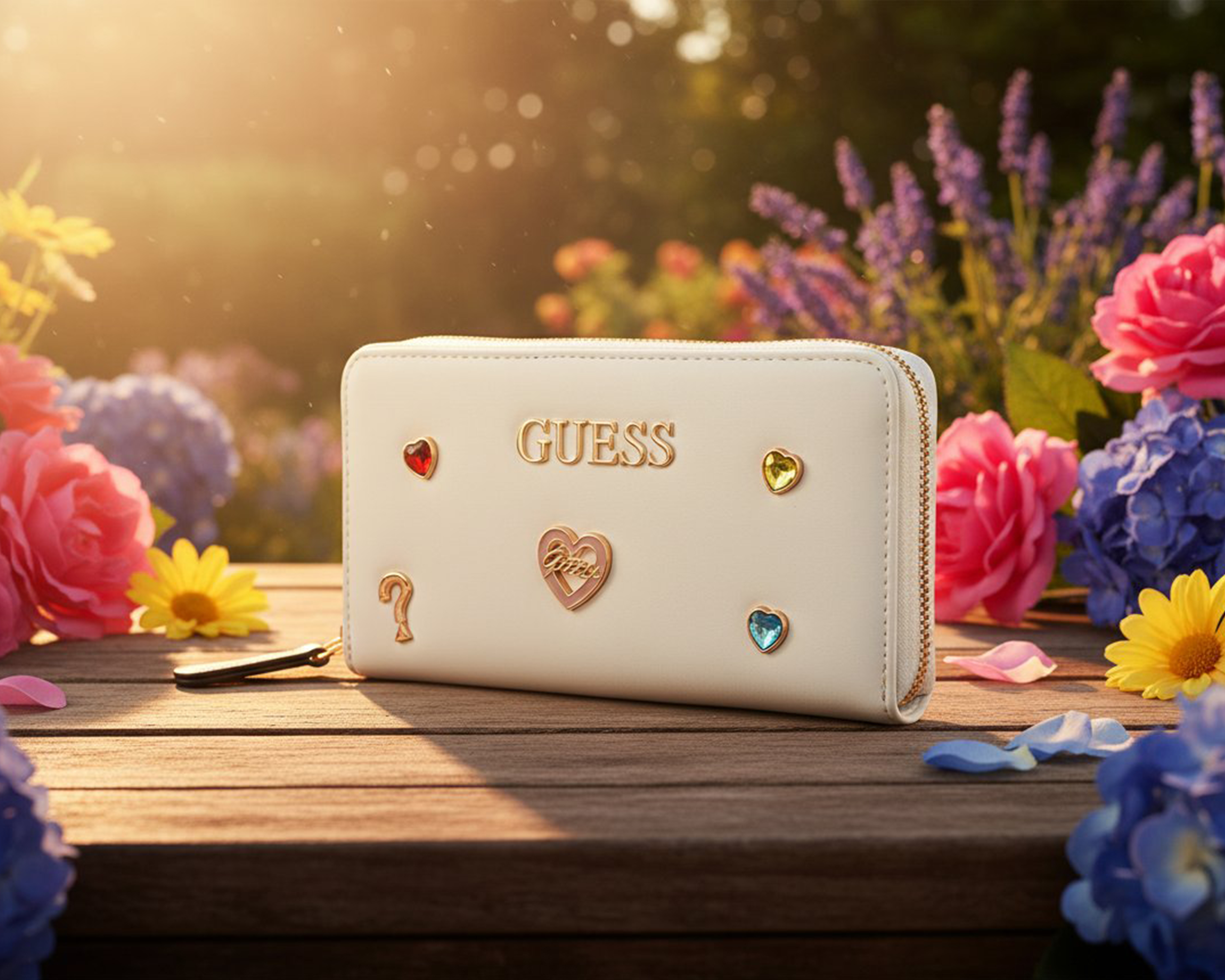 Foto 8 pulgar | Foto 7 | Cartera para Mujer Guess Blanca