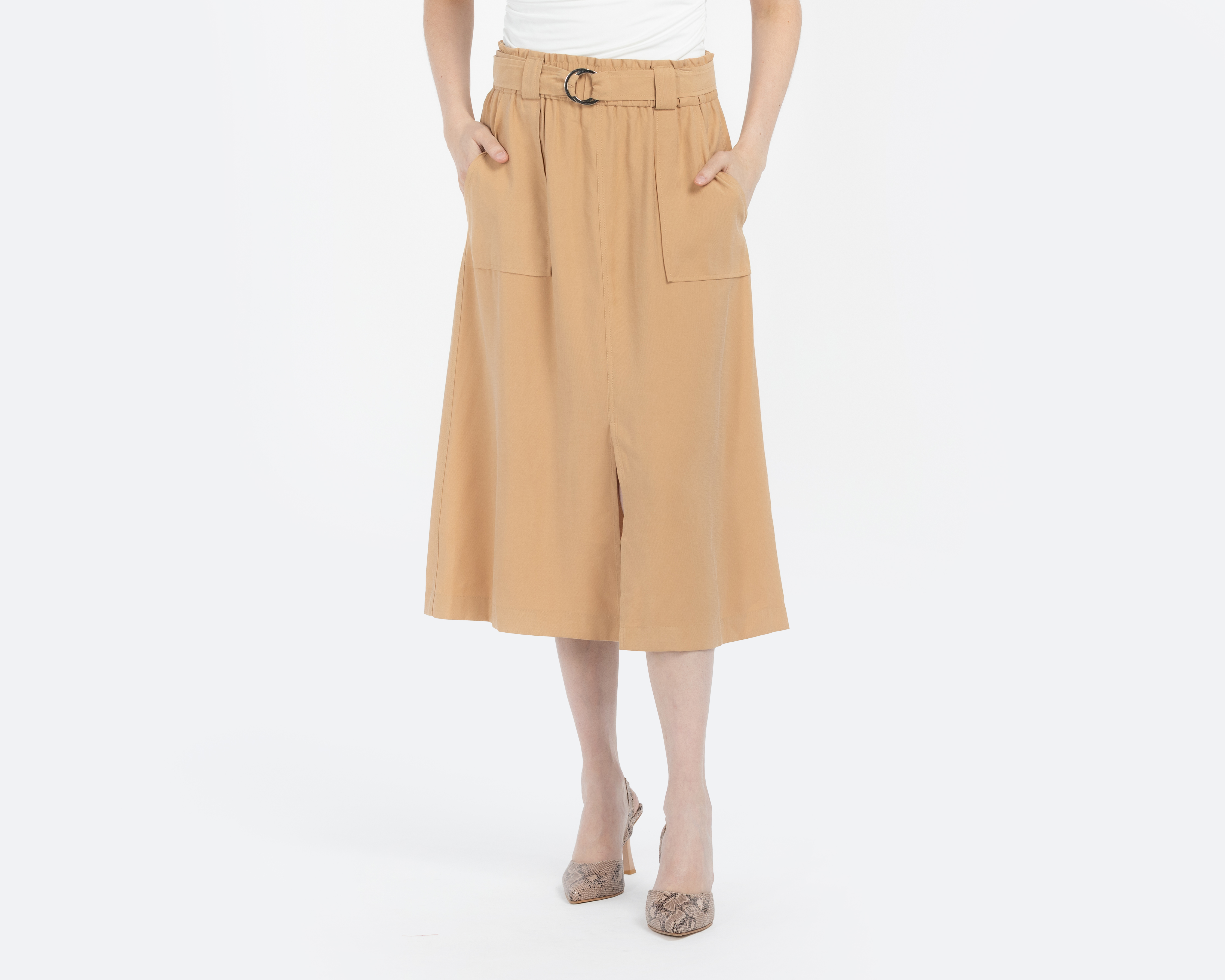 Foto 1 | Foto 1 | Falda Midi Sahara con Bolsas para Mujer