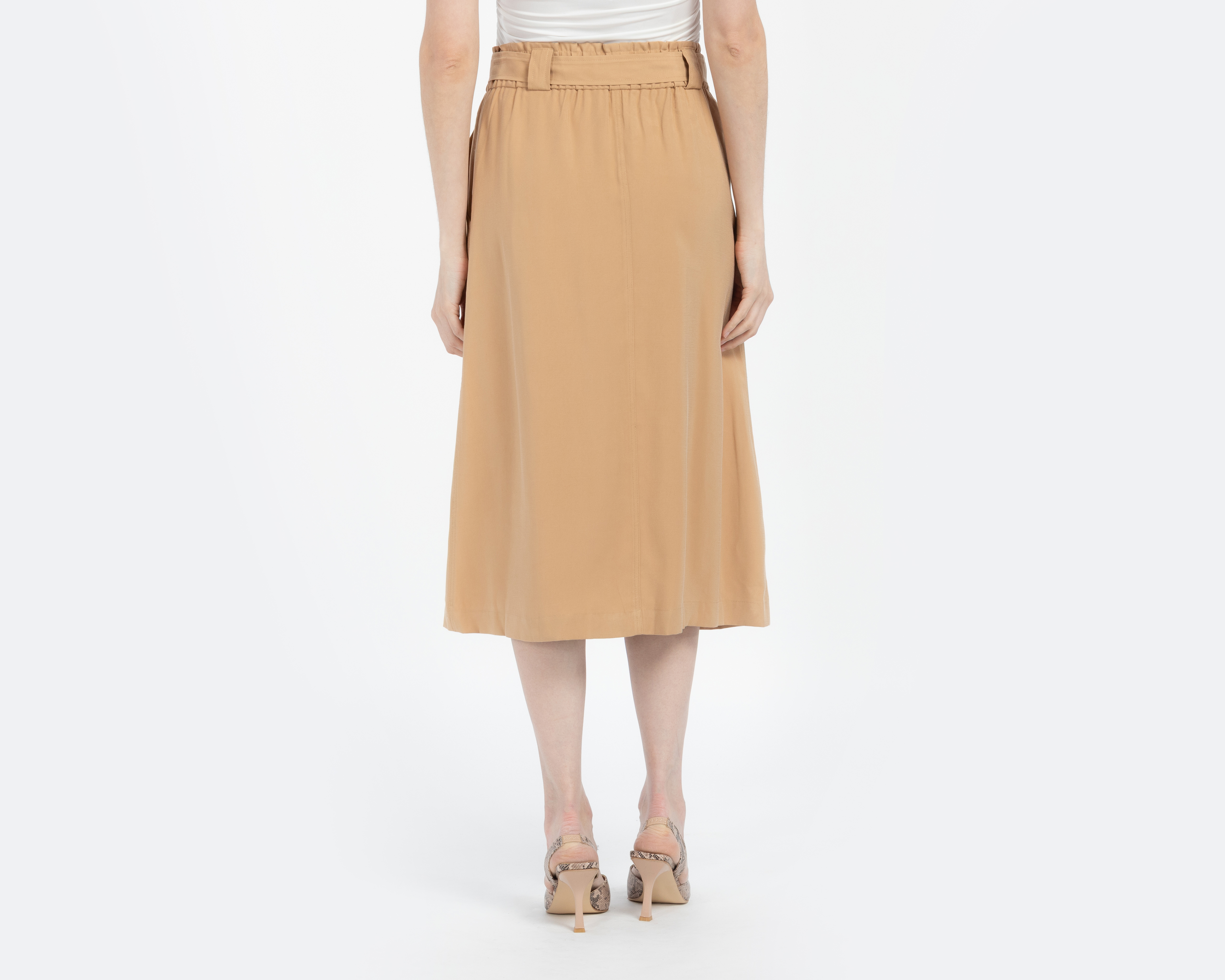 Foto 4 pulgar | Foto 3 | Falda Midi Sahara con Bolsas para Mujer