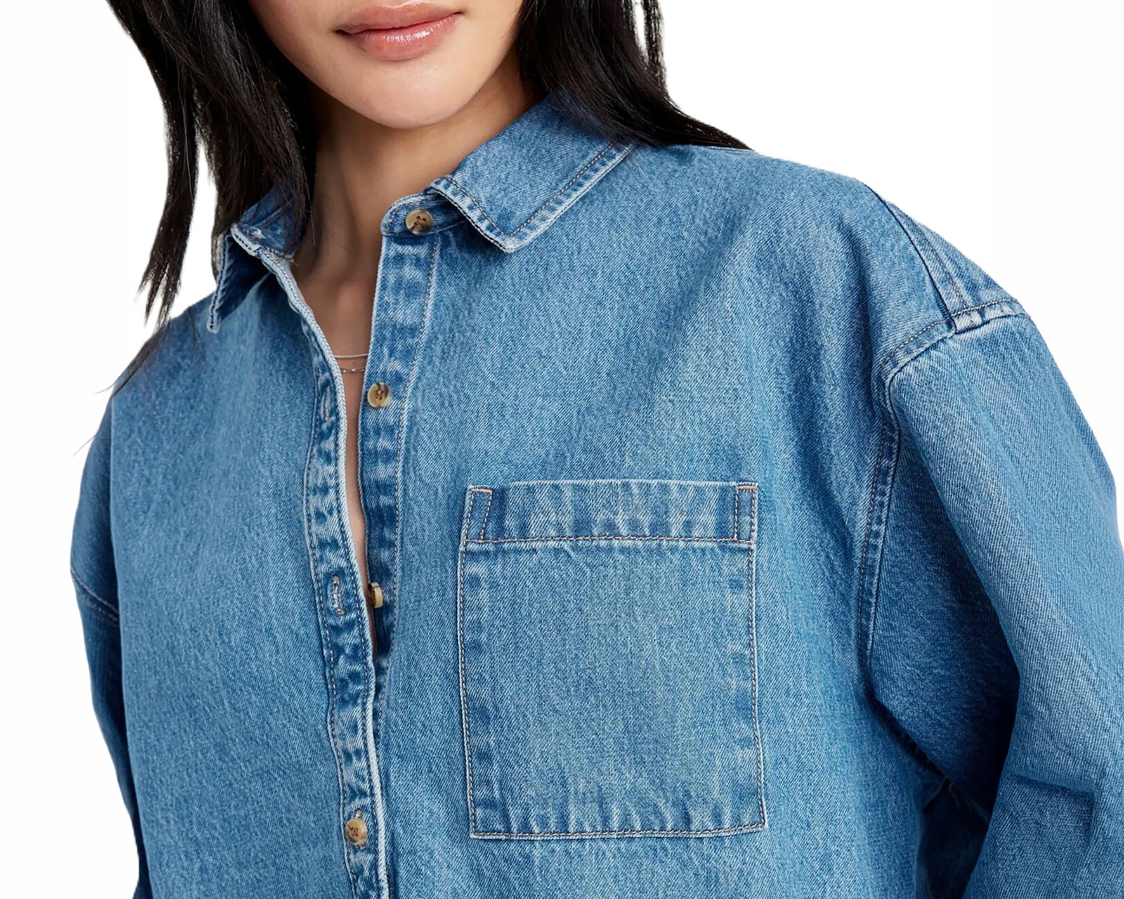 Foto 4 pulgar | Foto 3 | Blusa de Mezclilla Old Navy para Mujer