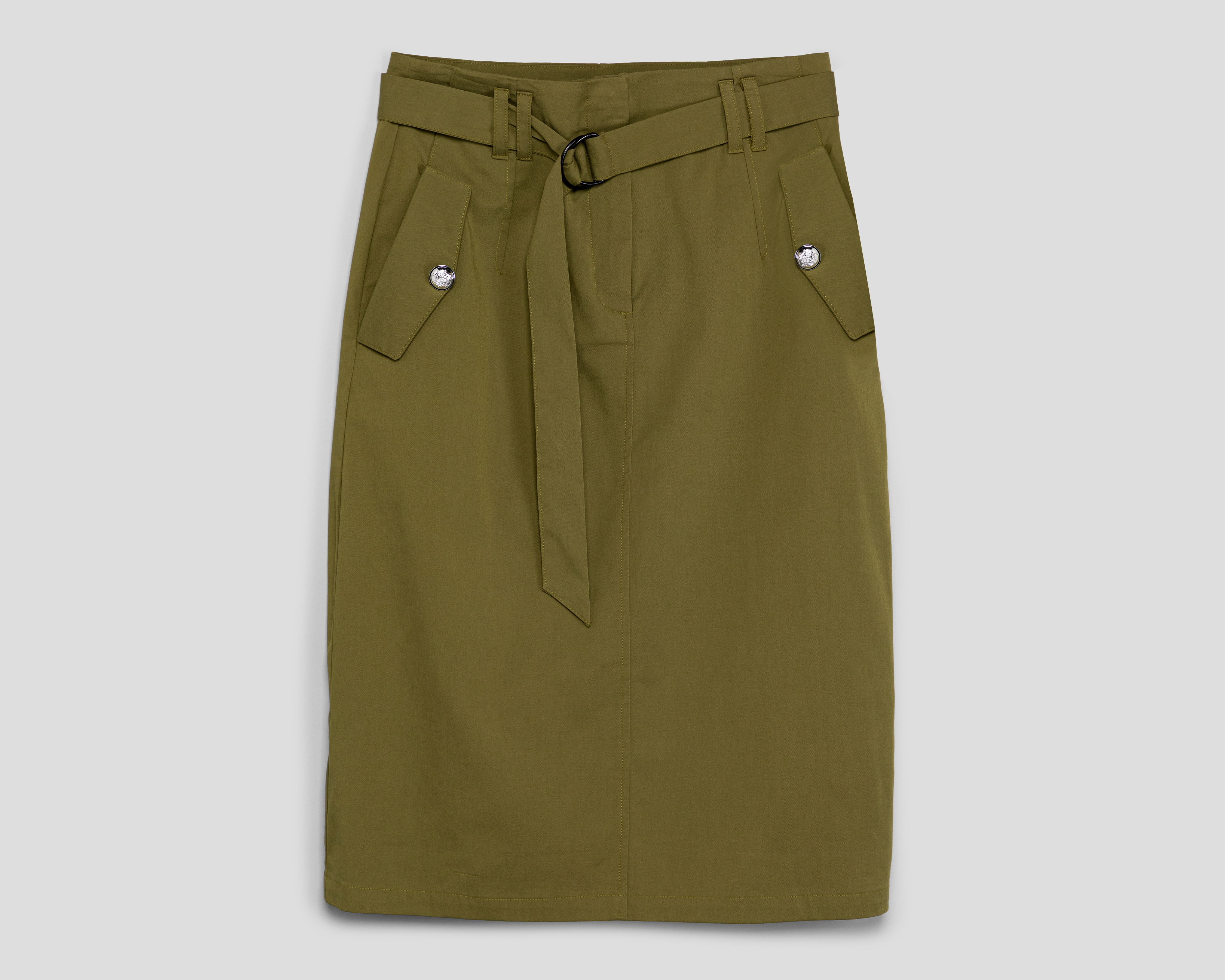 Falda Recta Sahara Verde para Mujer