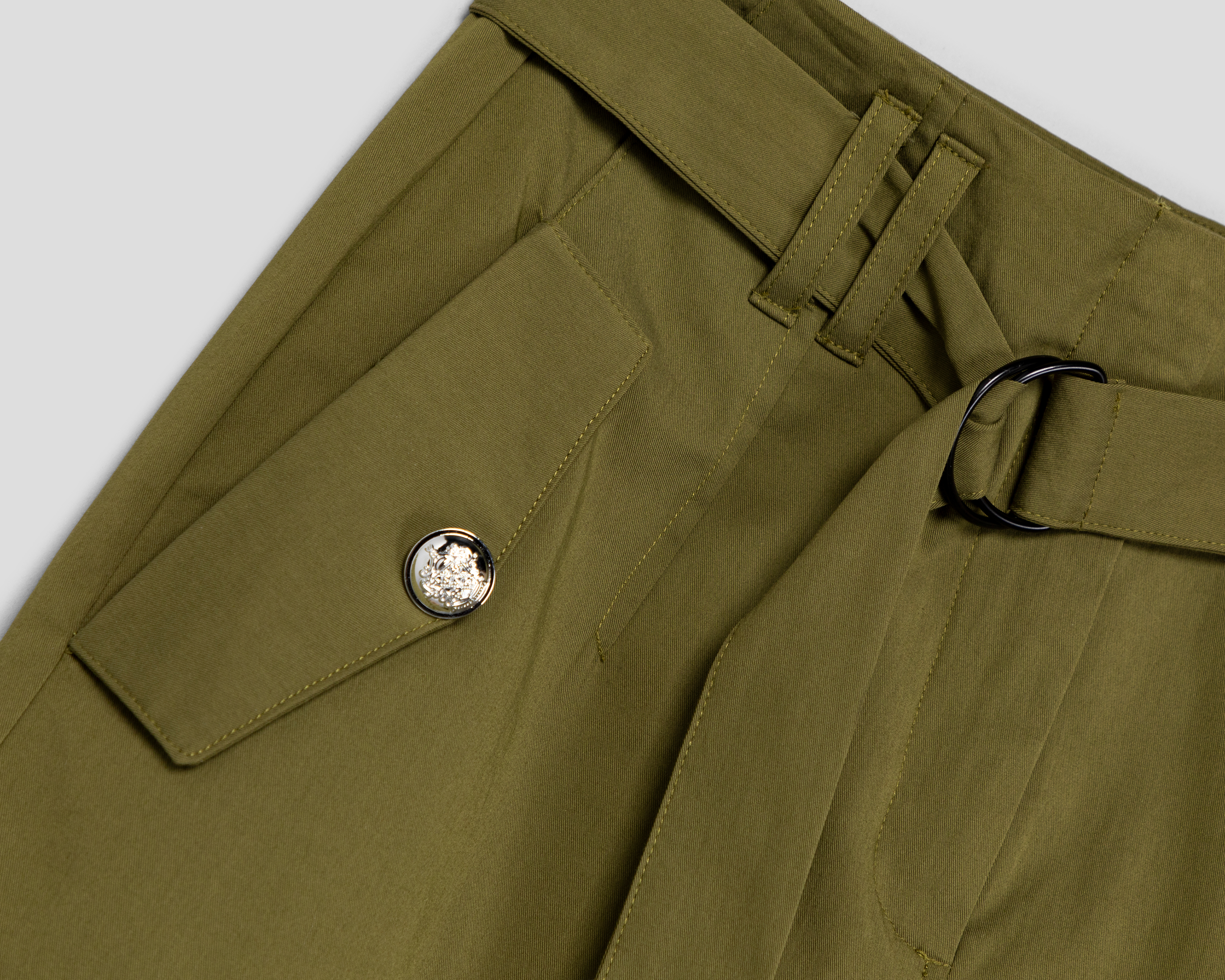 Foto 4 pulgar | Foto 3 | Falda Recta Sahara Verde para Mujer