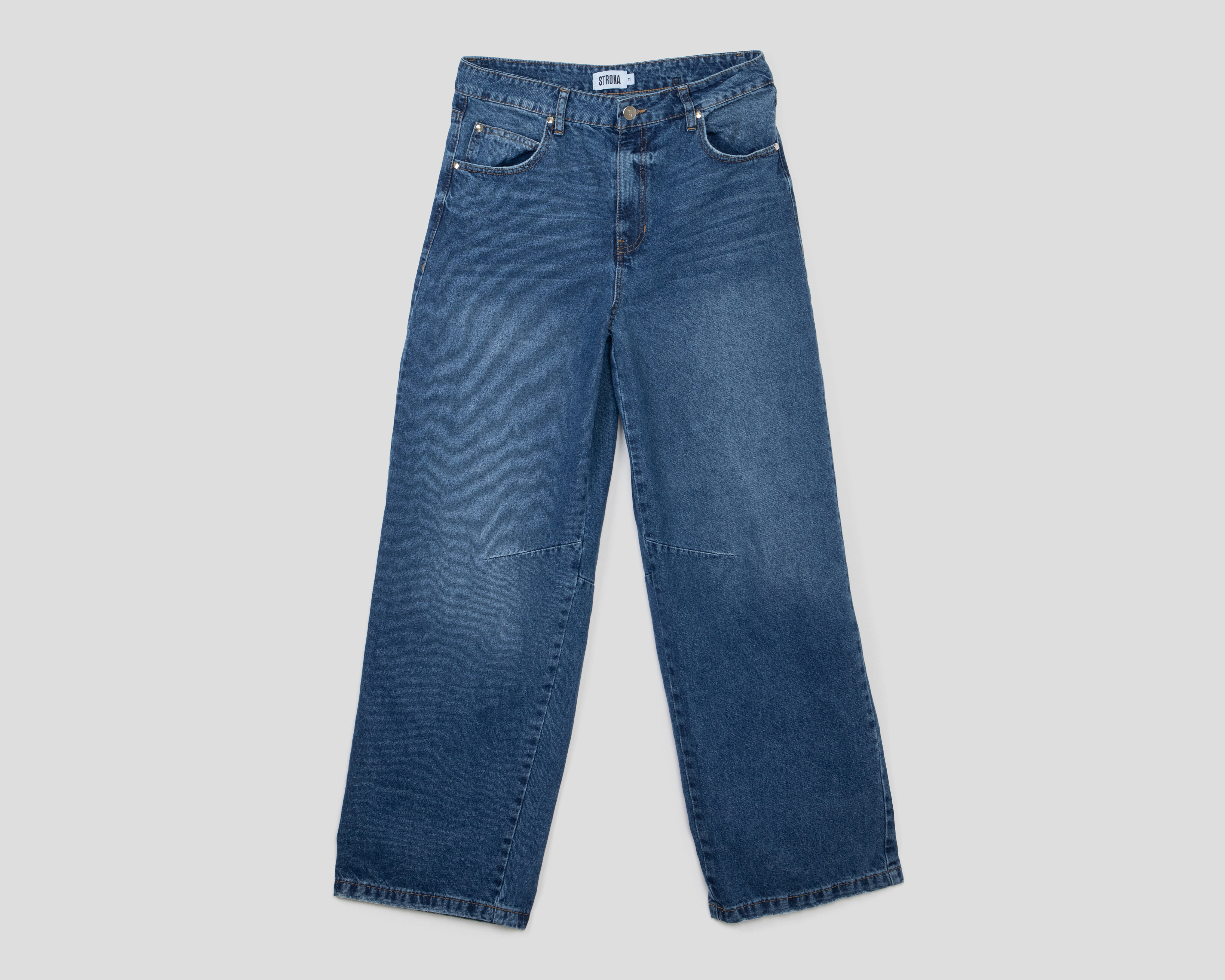 Foto 2 pulgar | Foto 1 | Jeans Balloon Fit Strona para Mujer