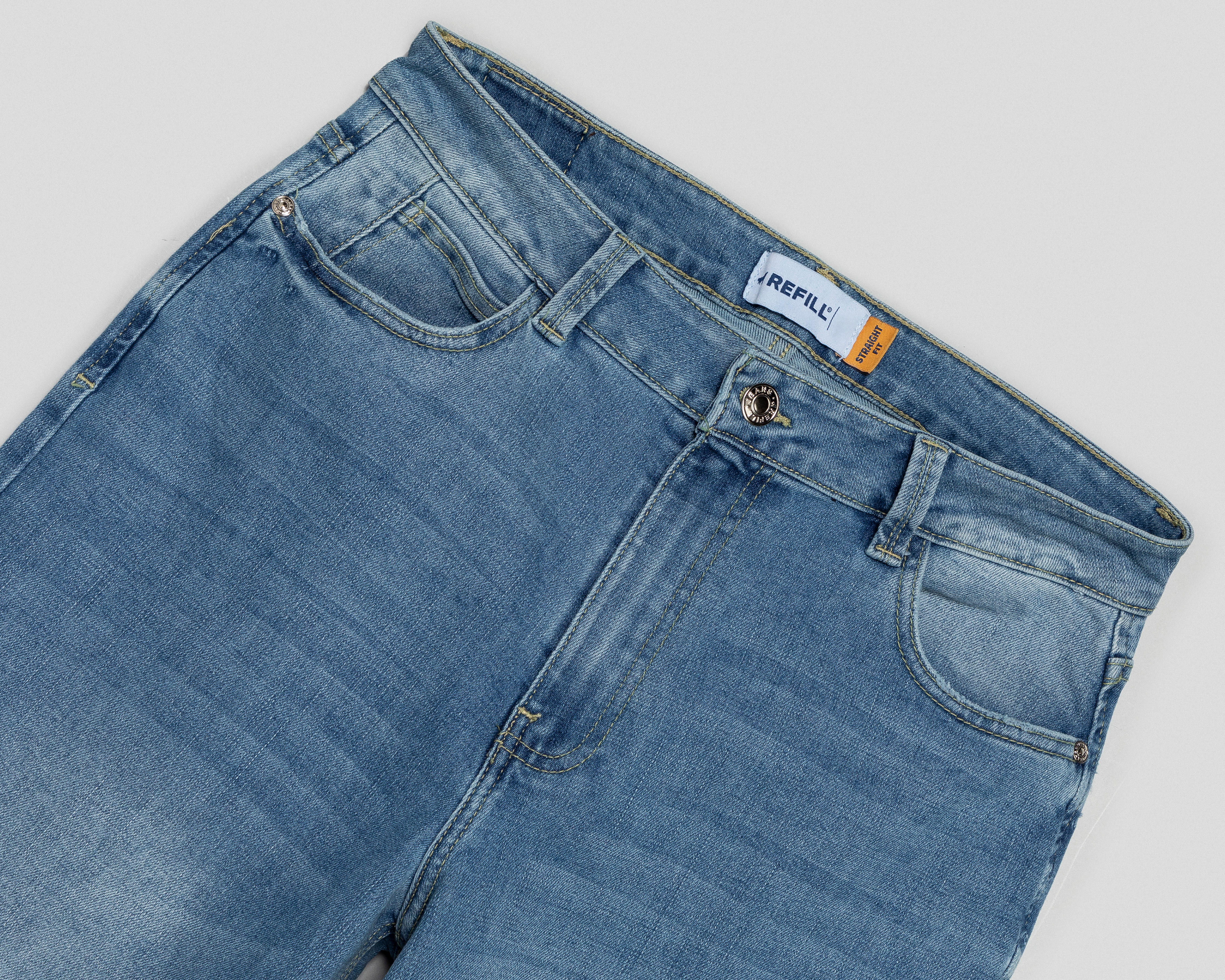 Foto 4 pulgar | Foto 3 | Jeans Straight Refill para Mujer