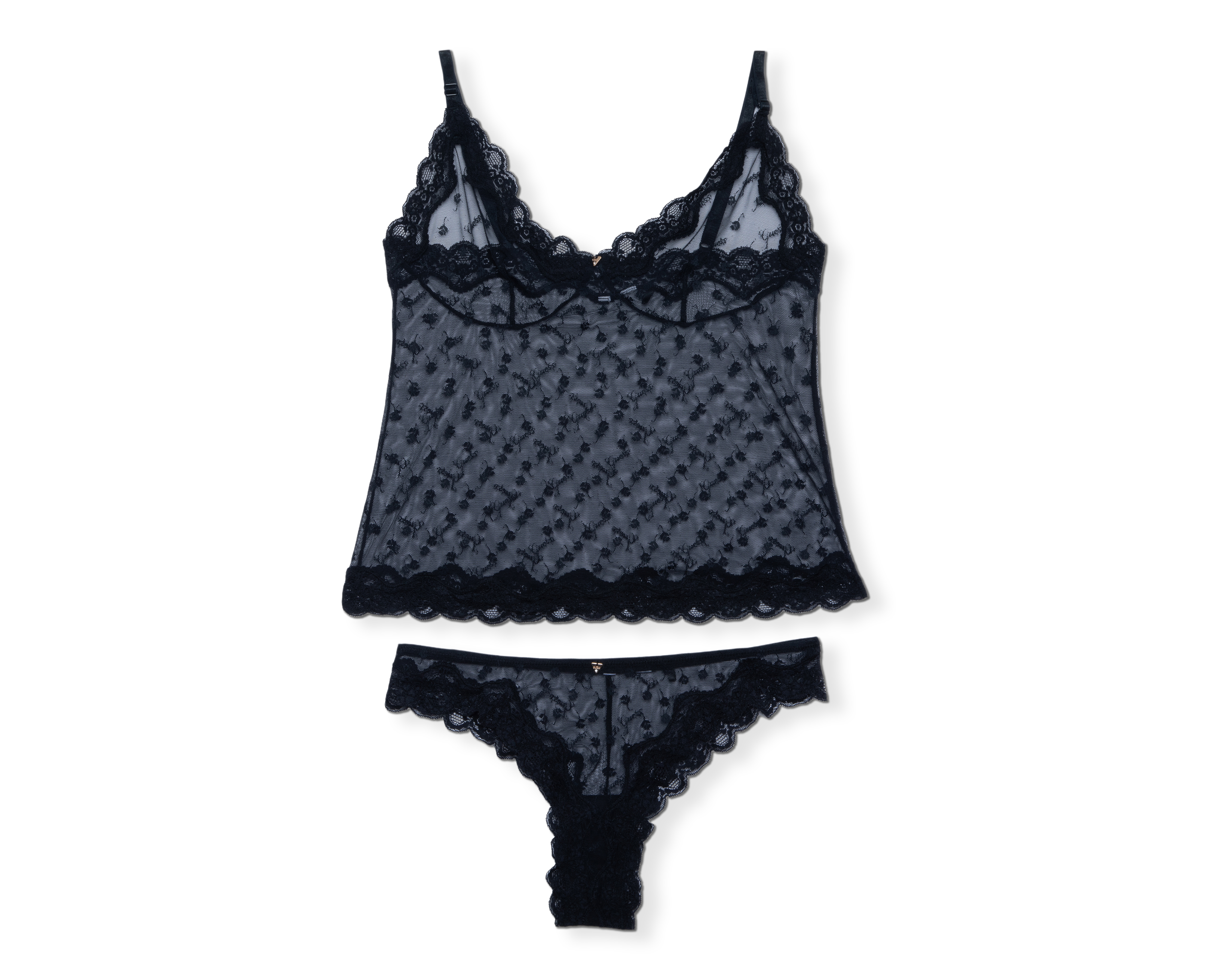 Coordinado de Encaje Media Copa Guess