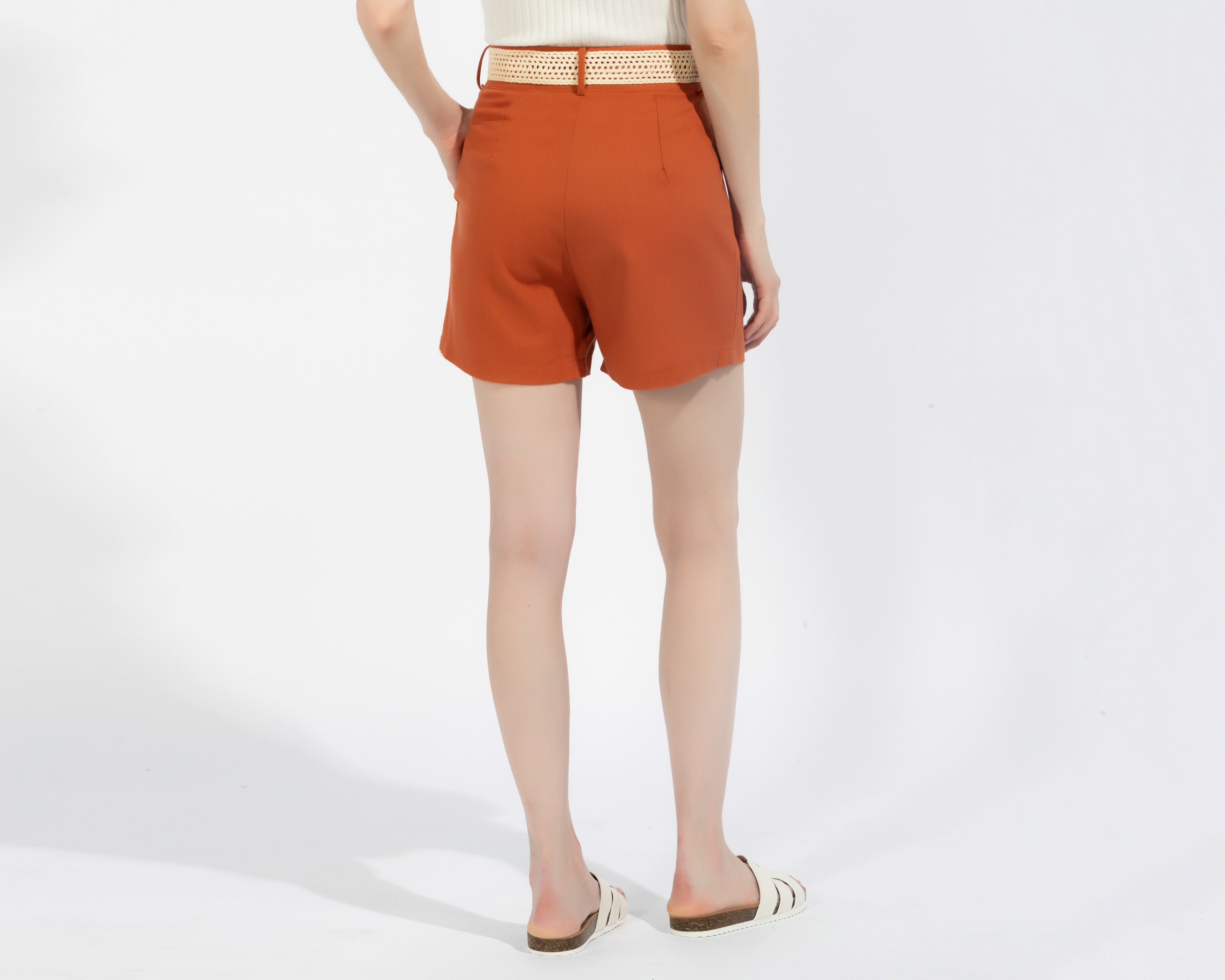 Foto 4 pulgar | Foto 3 | Short Sahara Anaranjado Juvenil