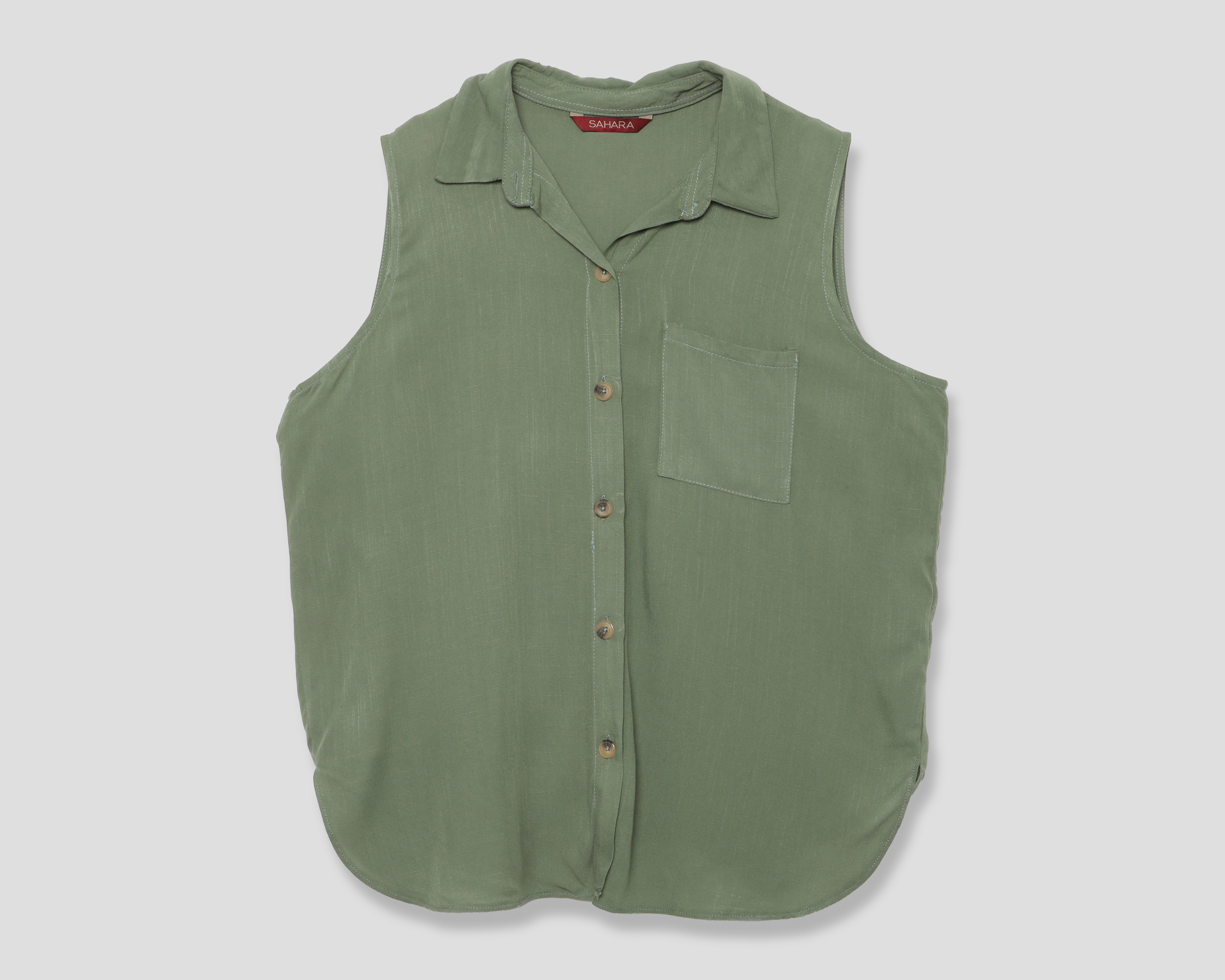 Foto 2 pulgar | Foto 1 | Blusa Verde Sahara para Mujer