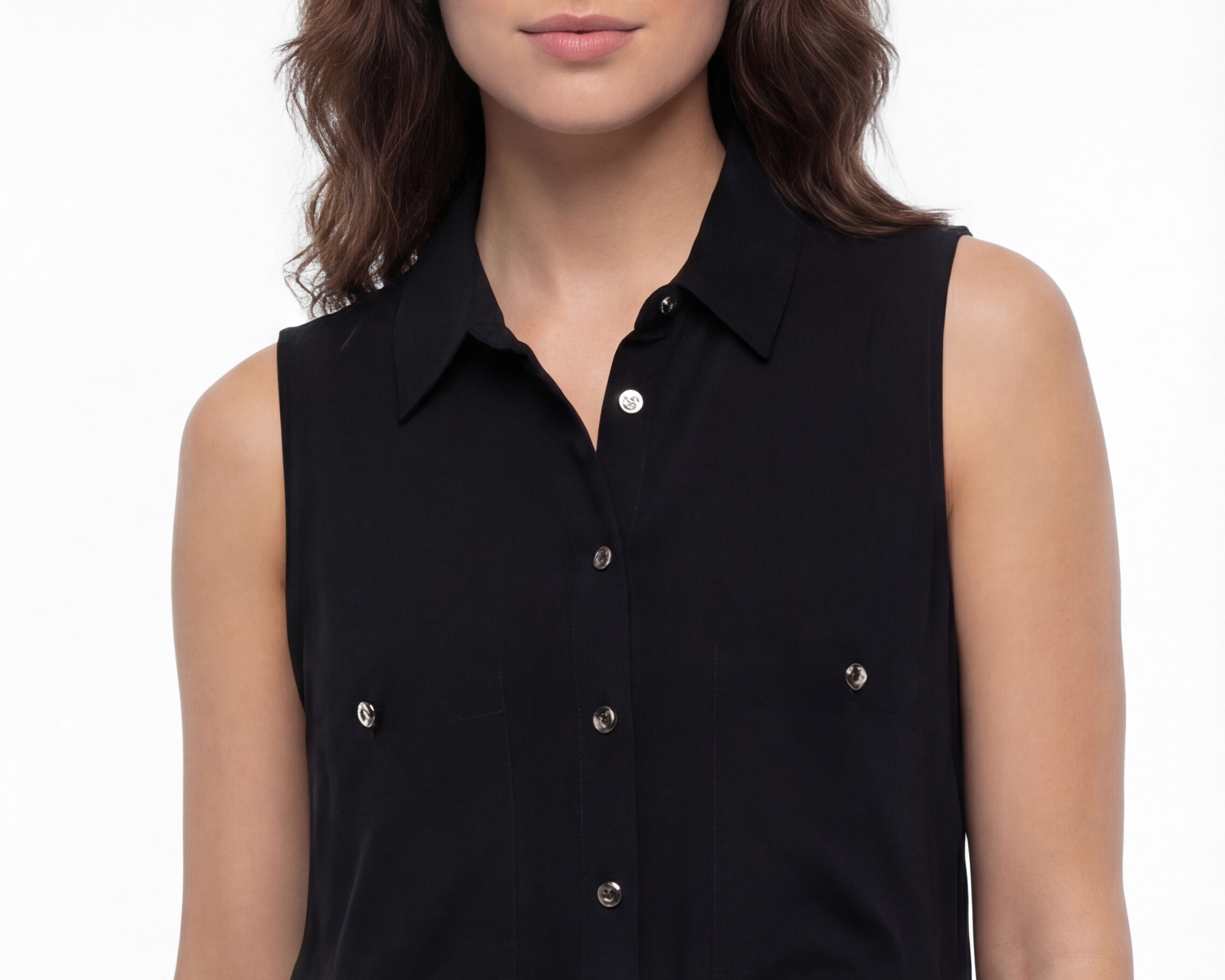 Foto 5 pulgar | Foto 4 | Blusa Negra Refill para Mujer