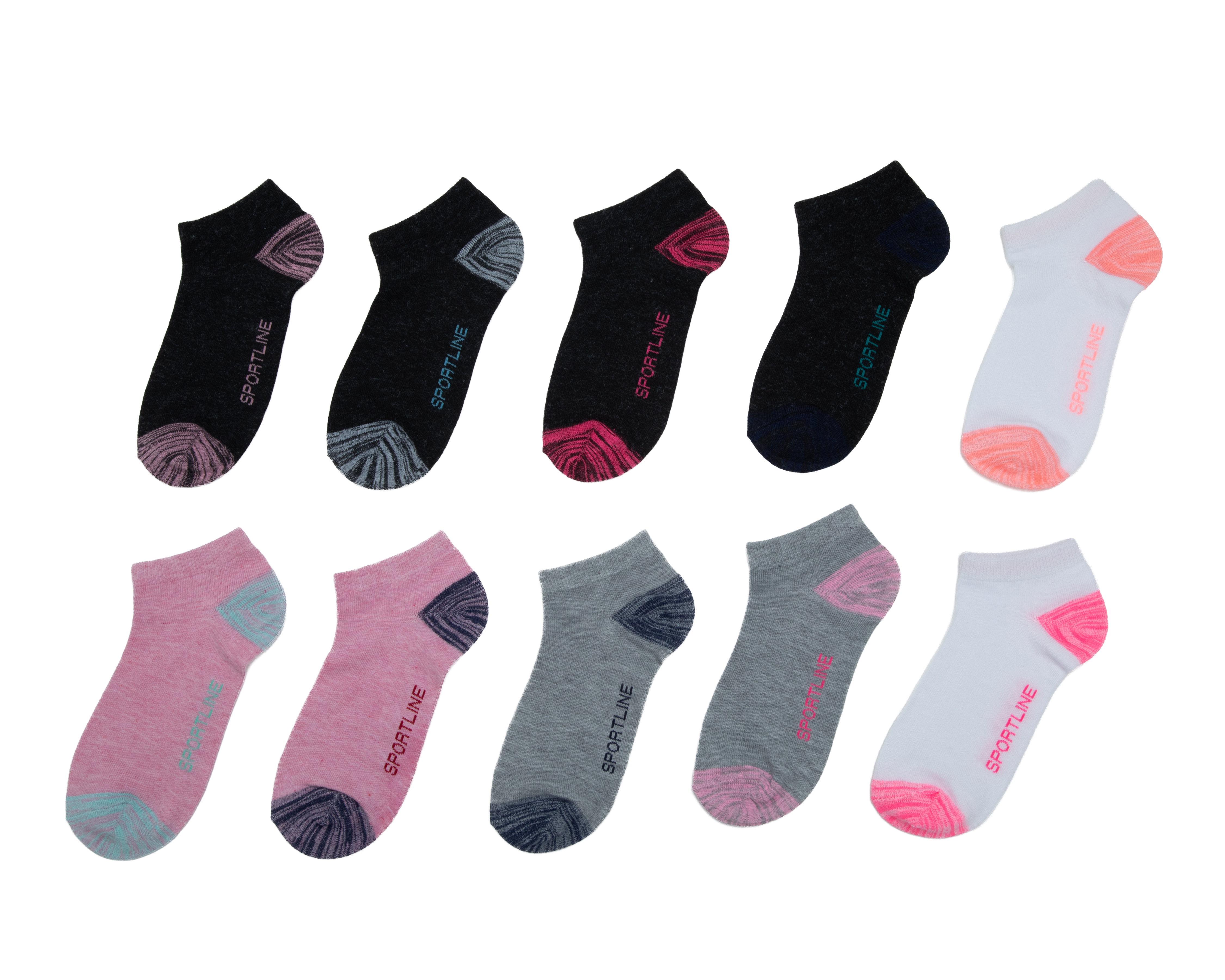 Calcetas Deportivas Sportline para Mujer 10 Pares