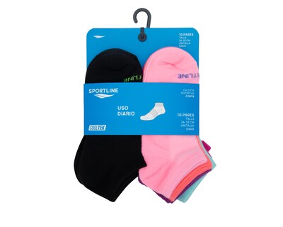 Foto 3 | Foto 3 | Calceta Deportiva Sportline para Mujer 10 Pares