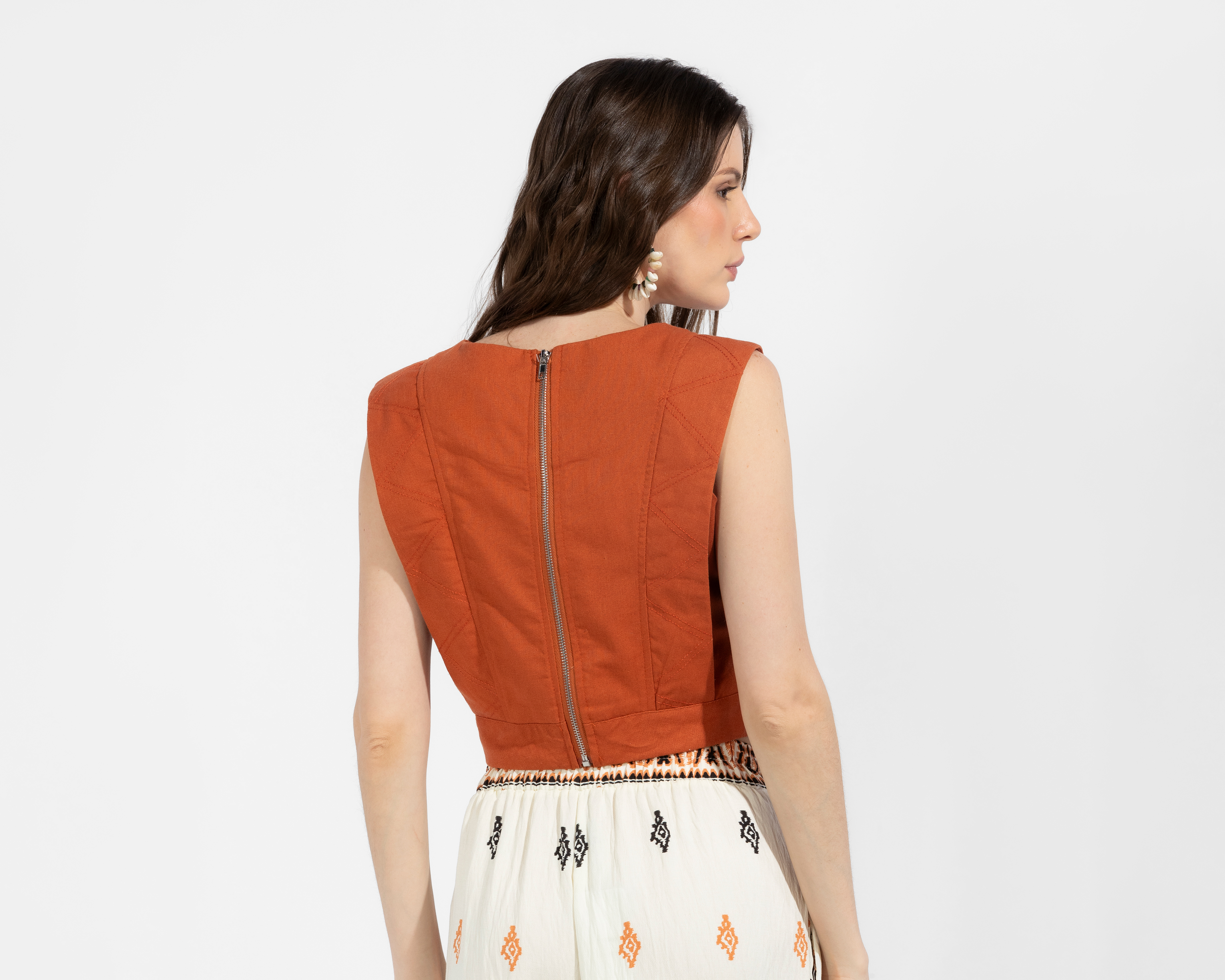 Foto 3 | Foto 3 | Blusa Anaranjada Sahara Juvenil