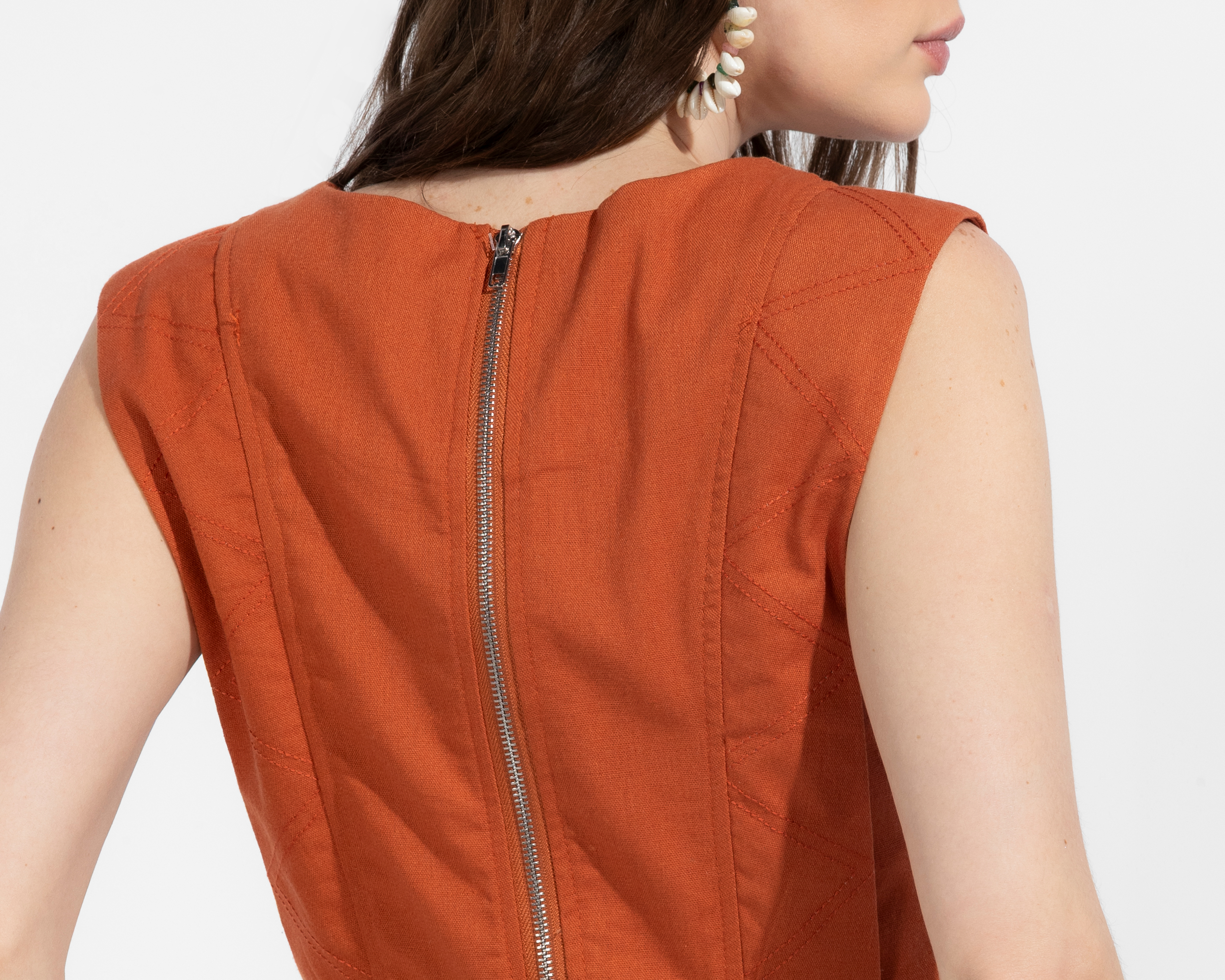 Foto 5 | Foto 5 | Blusa Anaranjada Sahara Juvenil