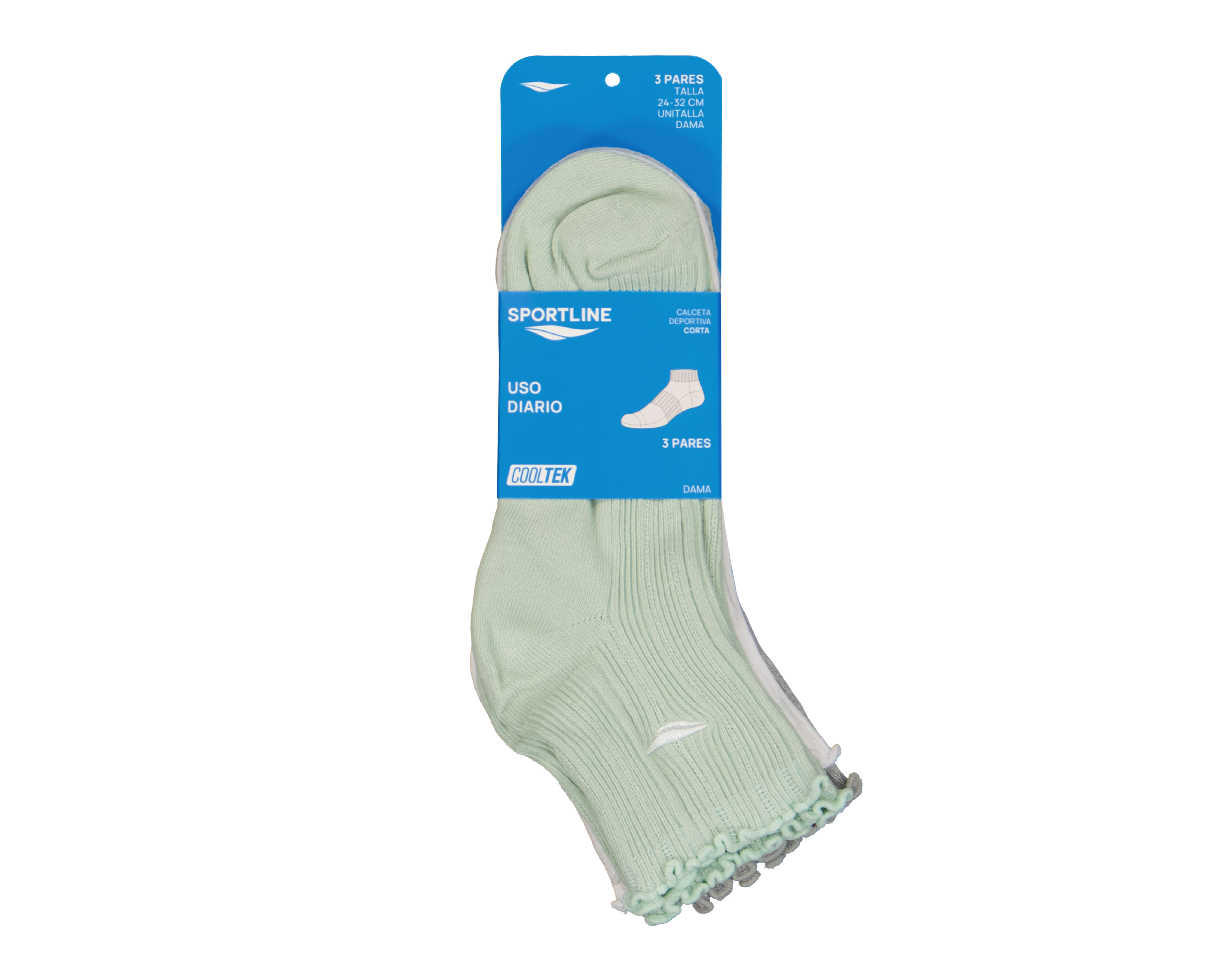 Foto 3 | Foto 3 | Calceta Deportiva Sportline para Mujer 3 Pares
