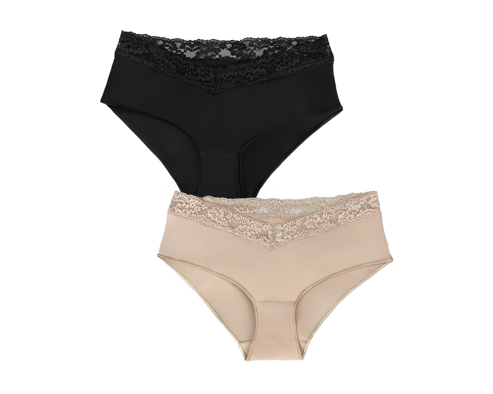 Pantaleta con Encaje Ilusión para Mujer 2 Piezas