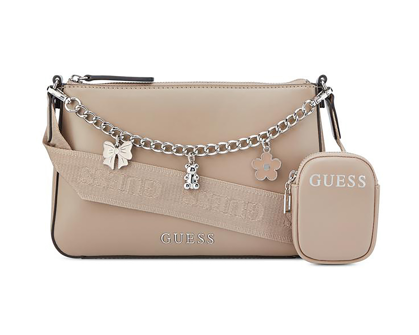 Foto 1 | Foto 1 | Bolsa Cruzada Guess Fiora con Monedero