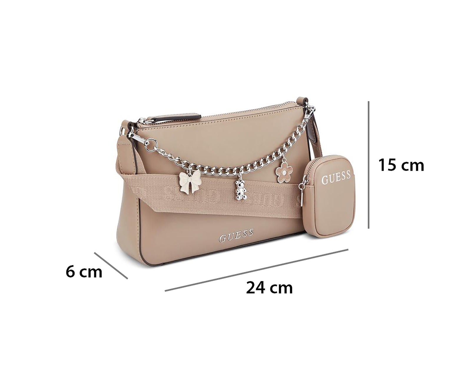 Foto 6 pulgar | Foto 5 | Bolsa Cruzada Guess Fiora con Monedero