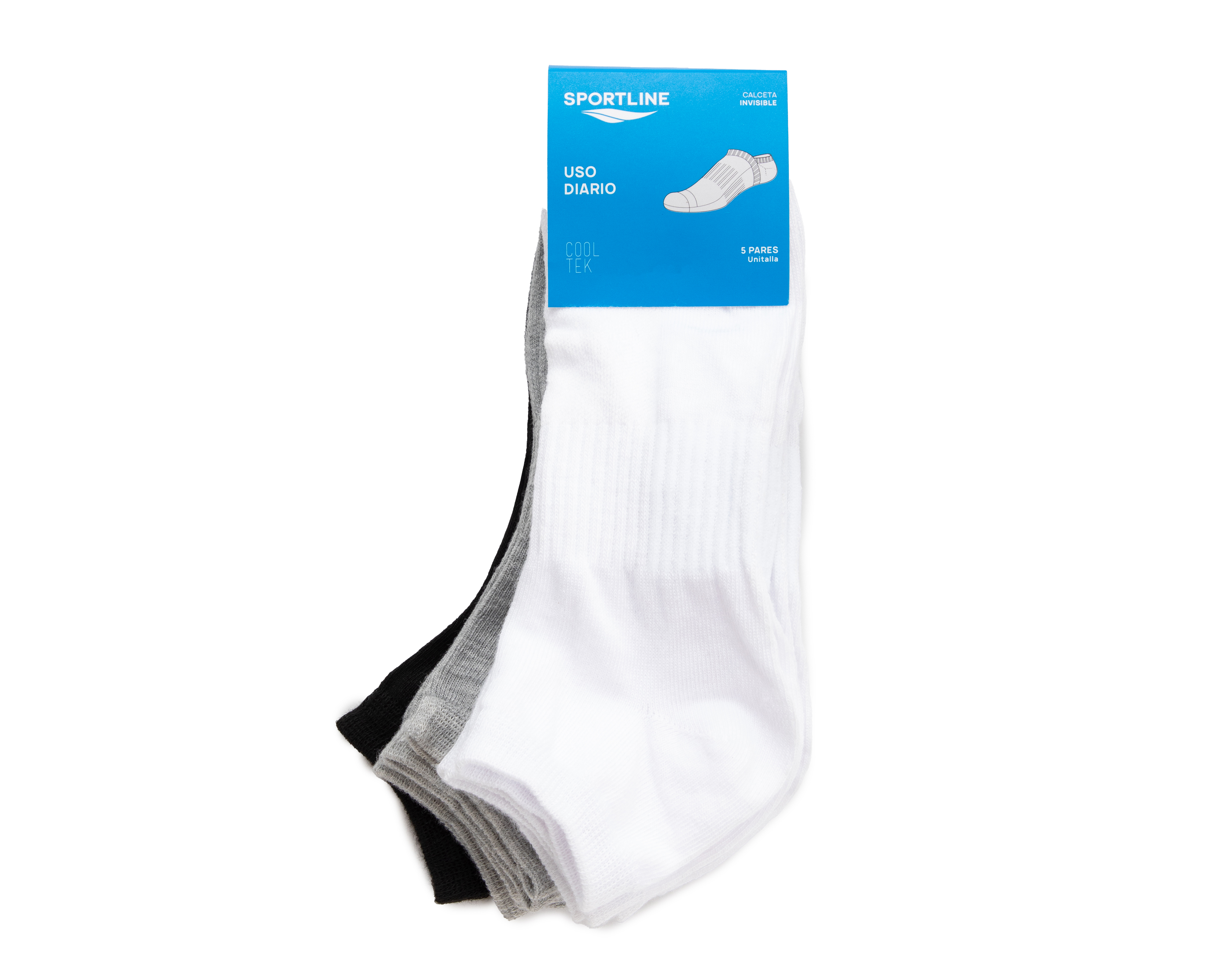 Foto 4 pulgar | Foto 3 | Calcetas Deportivas Sportline para Mujer 5 Pares