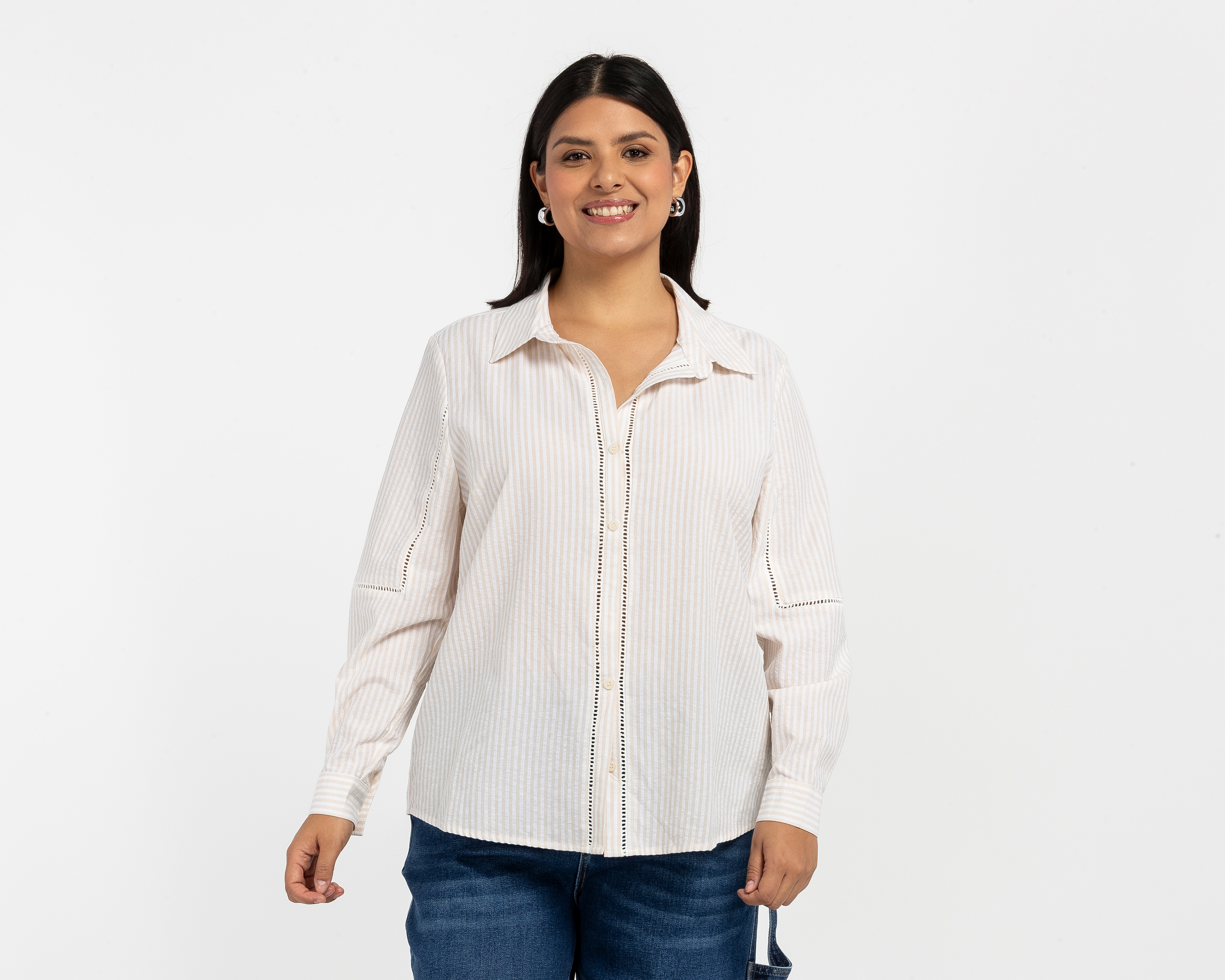 Foto 2 pulgar | Foto 1 | Blusa Manga Larga Lady Sun para Mujer