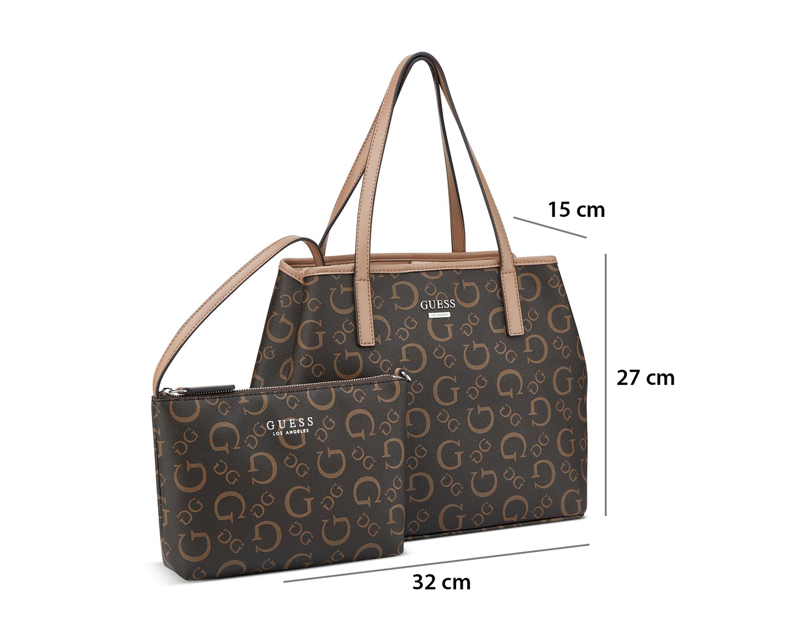 Foto 5 | Foto 5 | Bolsa de Hombro Guess con Cosmetiquera