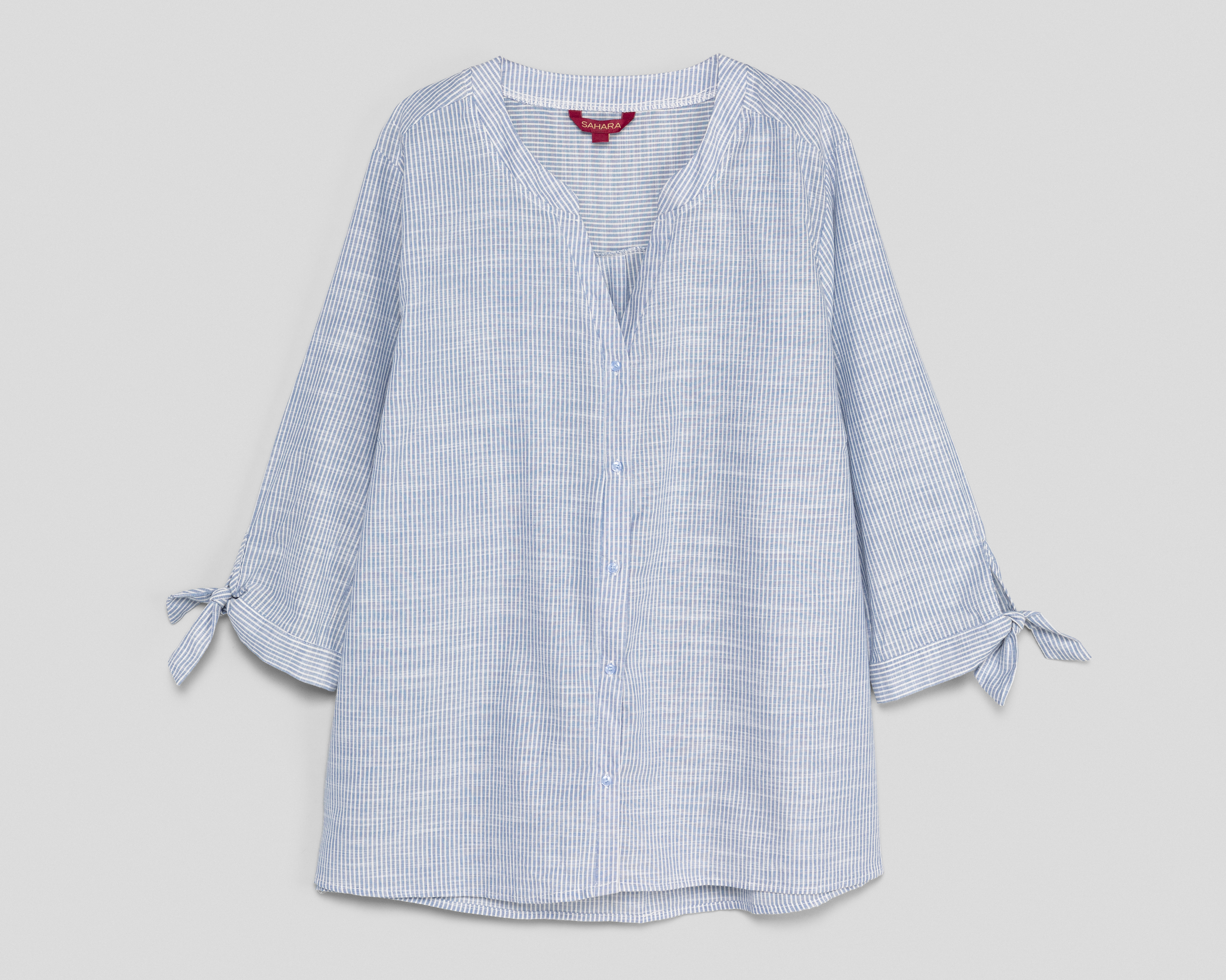 Foto 2 pulgar | Foto 1 | Blusa Azul Sahara para Mujer