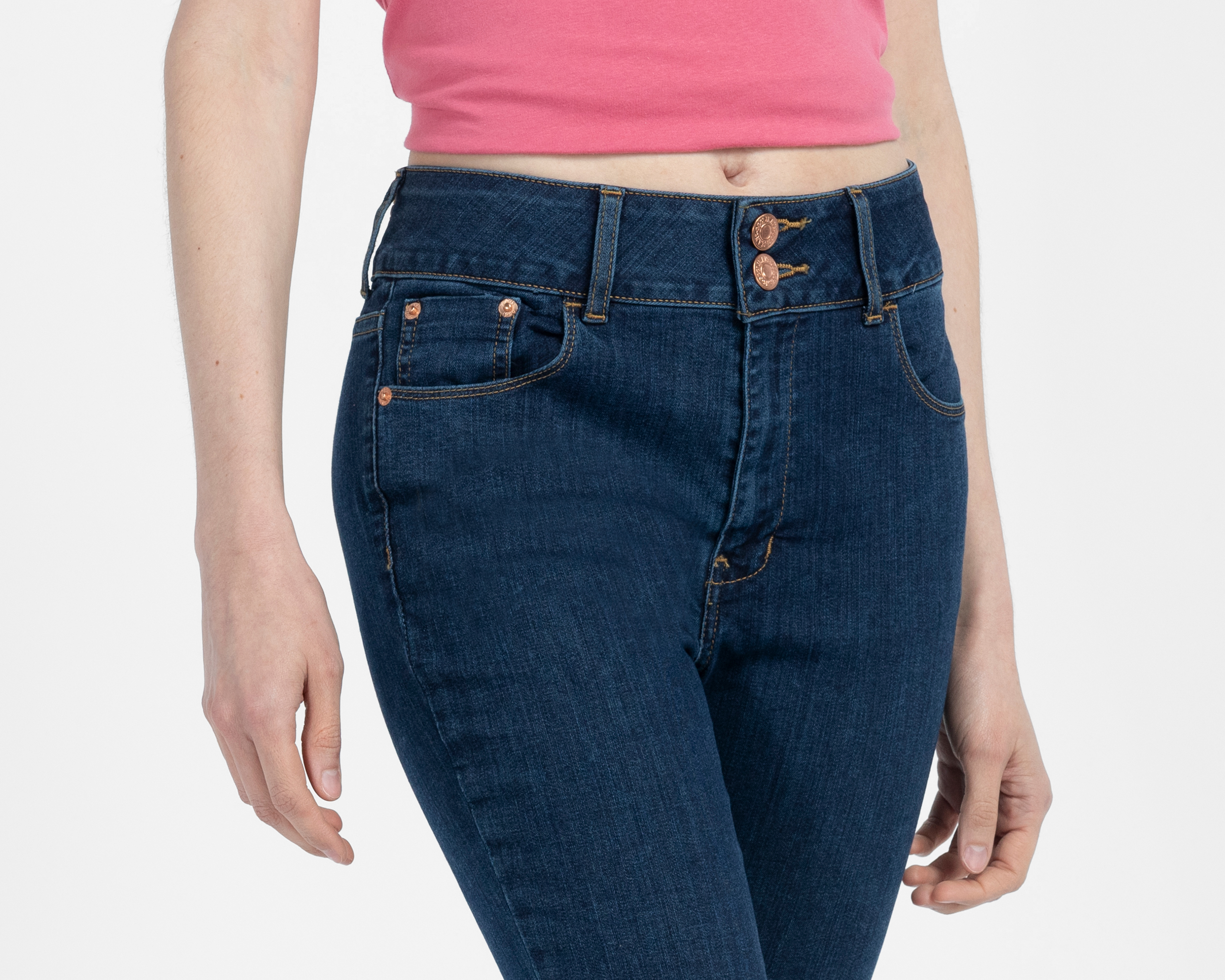 Foto 5 pulgar | Foto 4 | Jeans Skinny Oggi Rebel Stone para Mujer