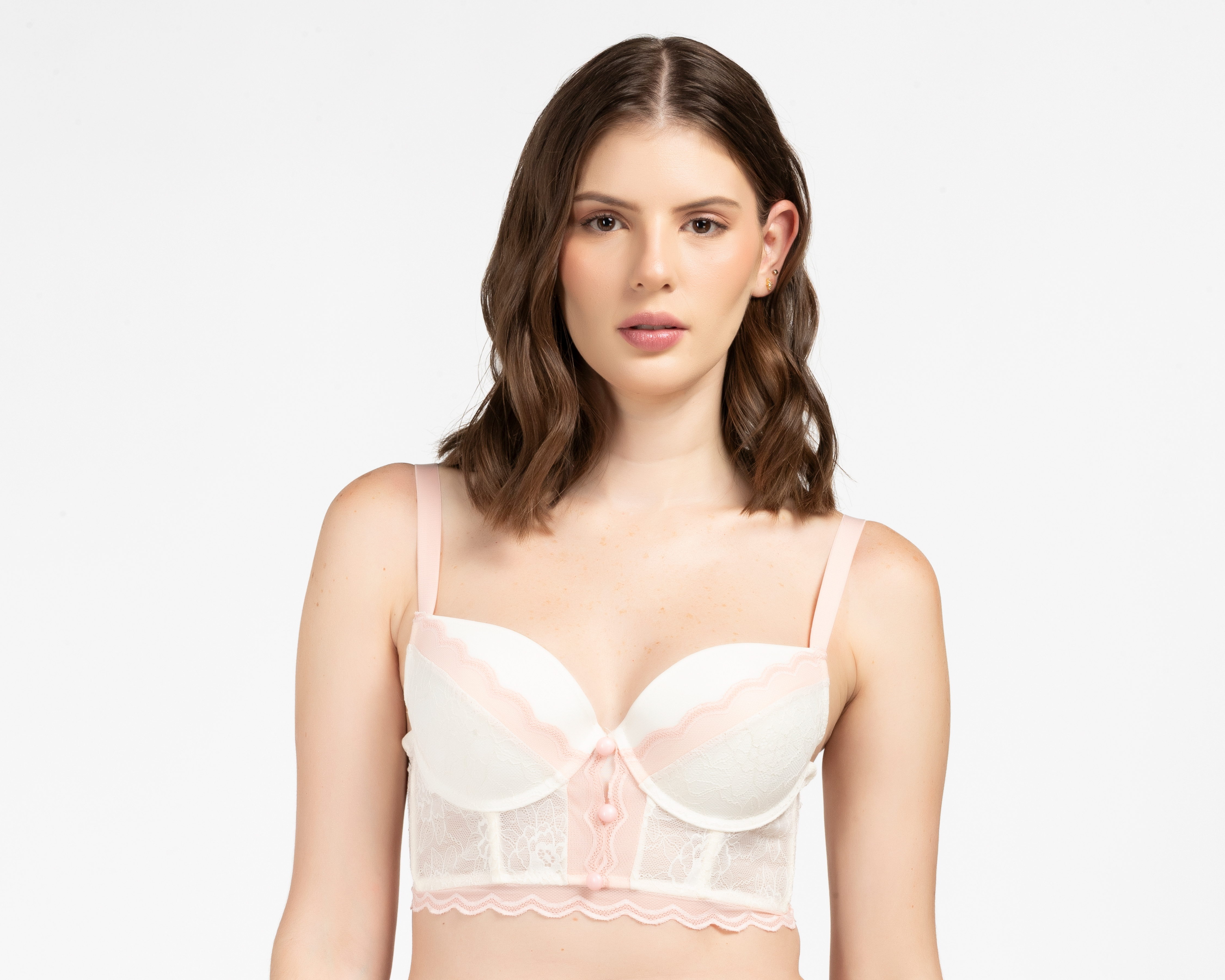 Foto 2 pulgar | Foto 1 | Brasier Copa Completa con Encaje Carnival