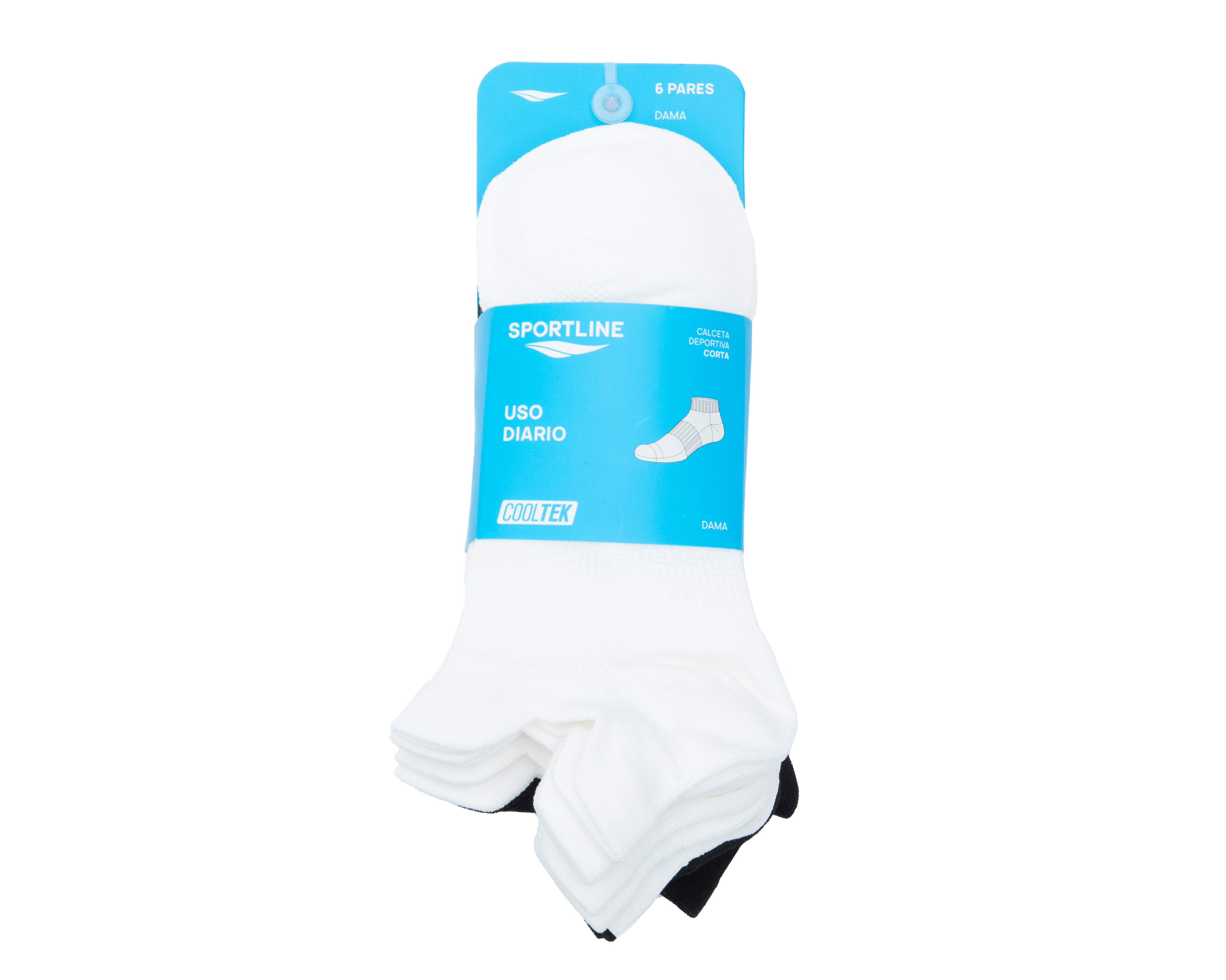 Foto 4 pulgar | Foto 3 | Calcetas Deportiva Sportline para Mujer 6 Pares