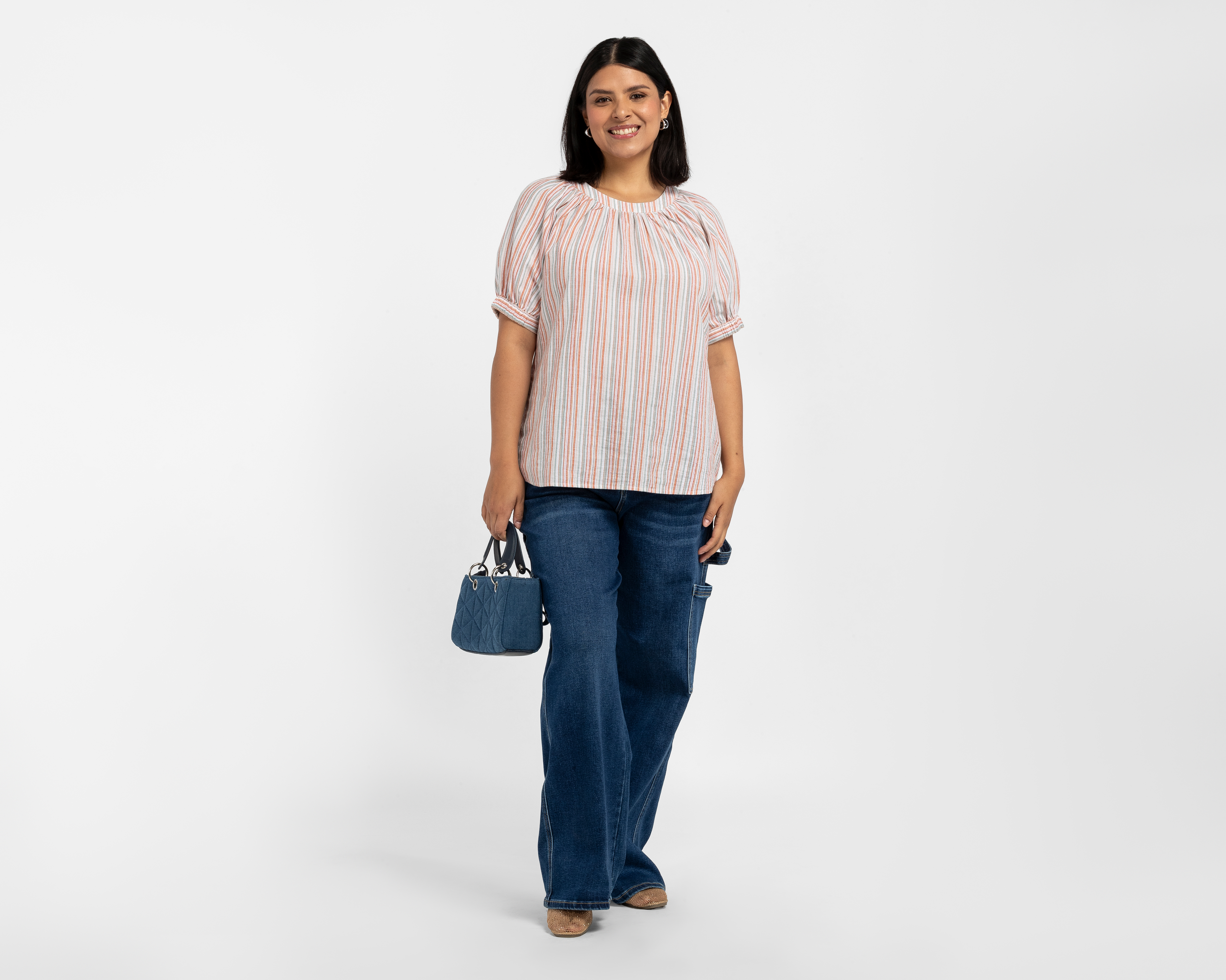 Foto 3 pulgar | Foto 2 | Blusa Manga Corta Lady Sun para Mujer