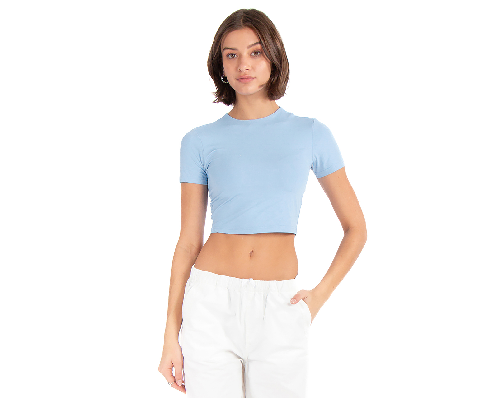 Crop Top Forever 21 Azul para Mujer