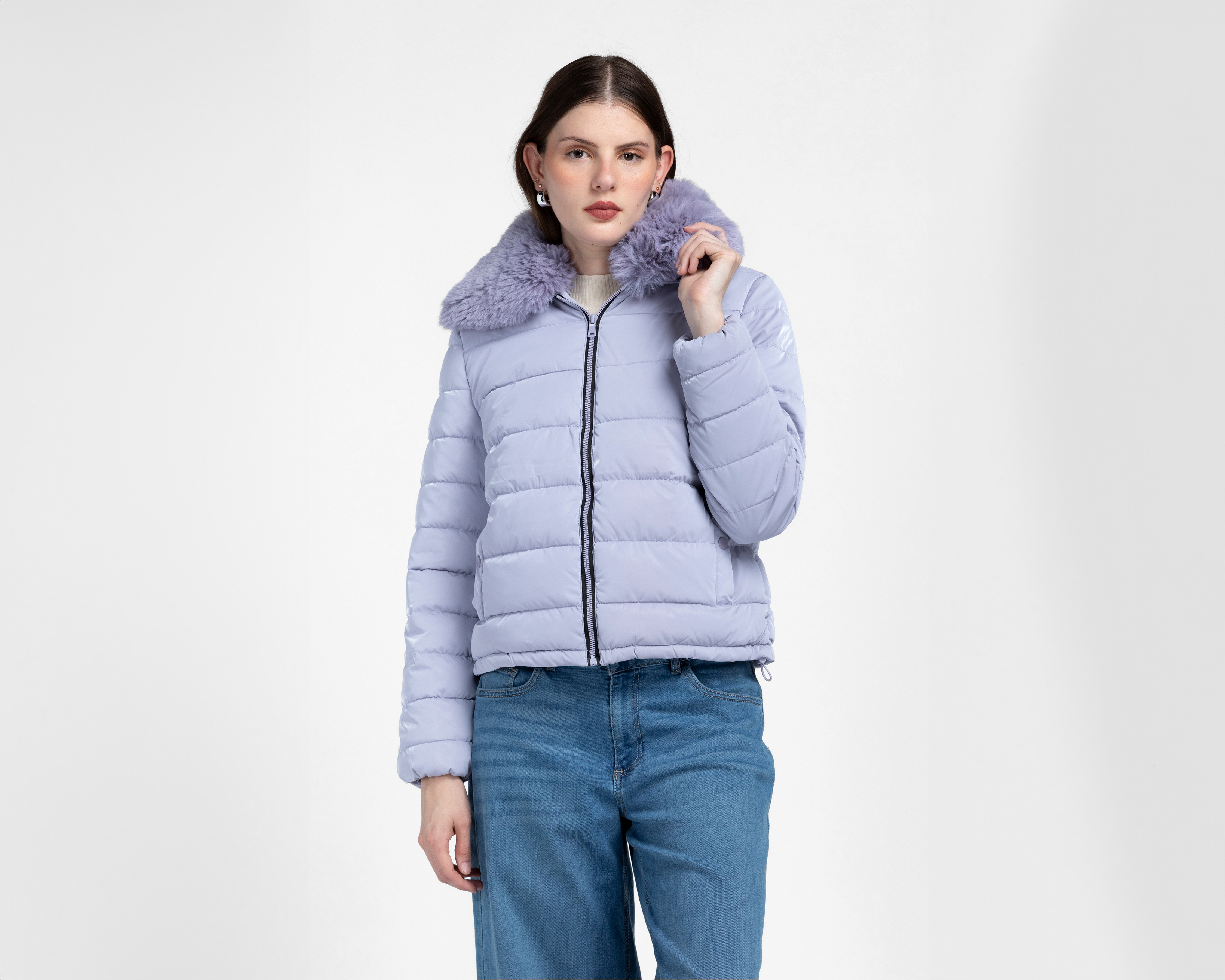 Foto 2 pulgar | Foto 1 | Chamarra Capitonada Roosevelt para Mujer