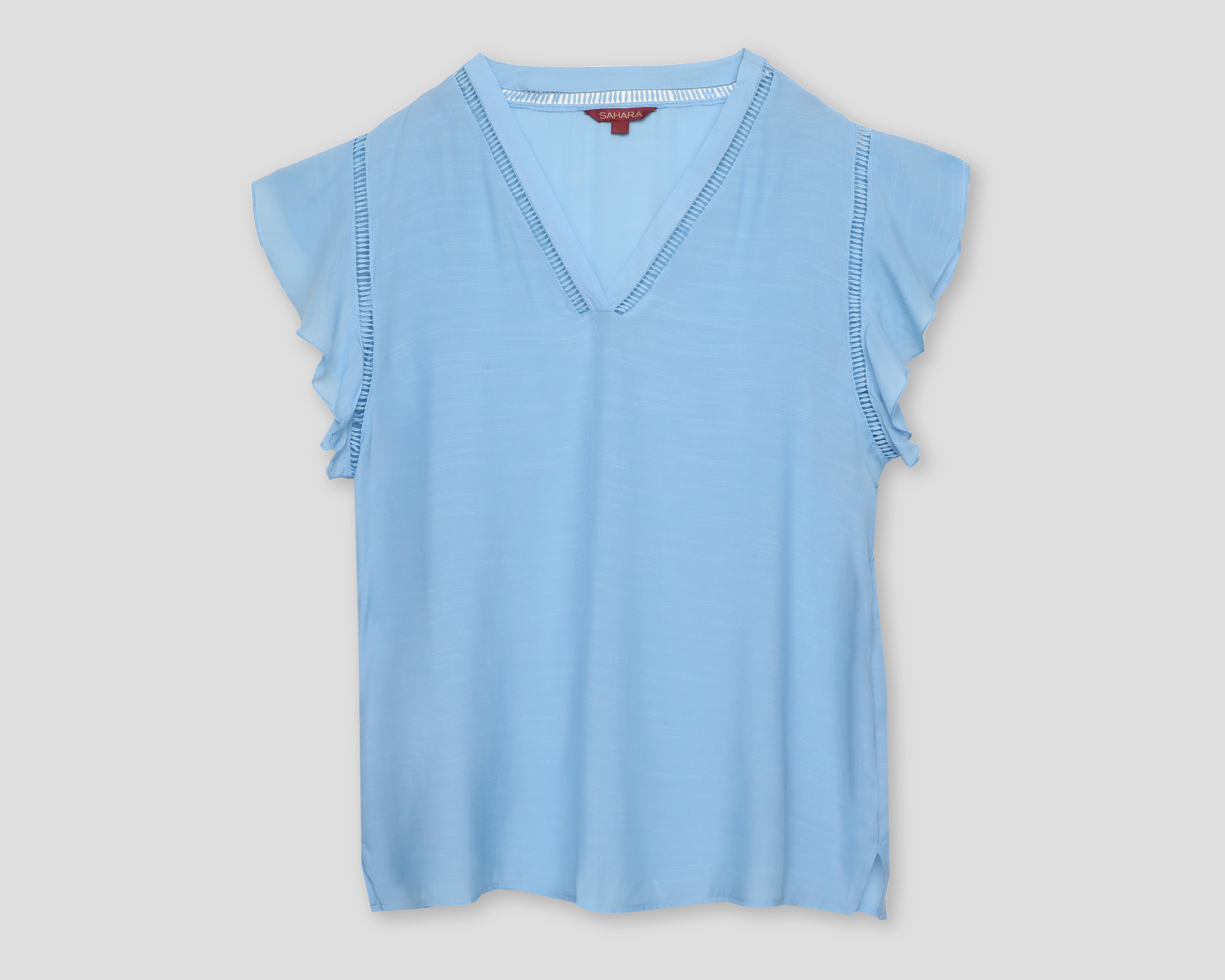 Foto 2 pulgar | Foto 1 | Blusa con Olán Sahara para Mujer