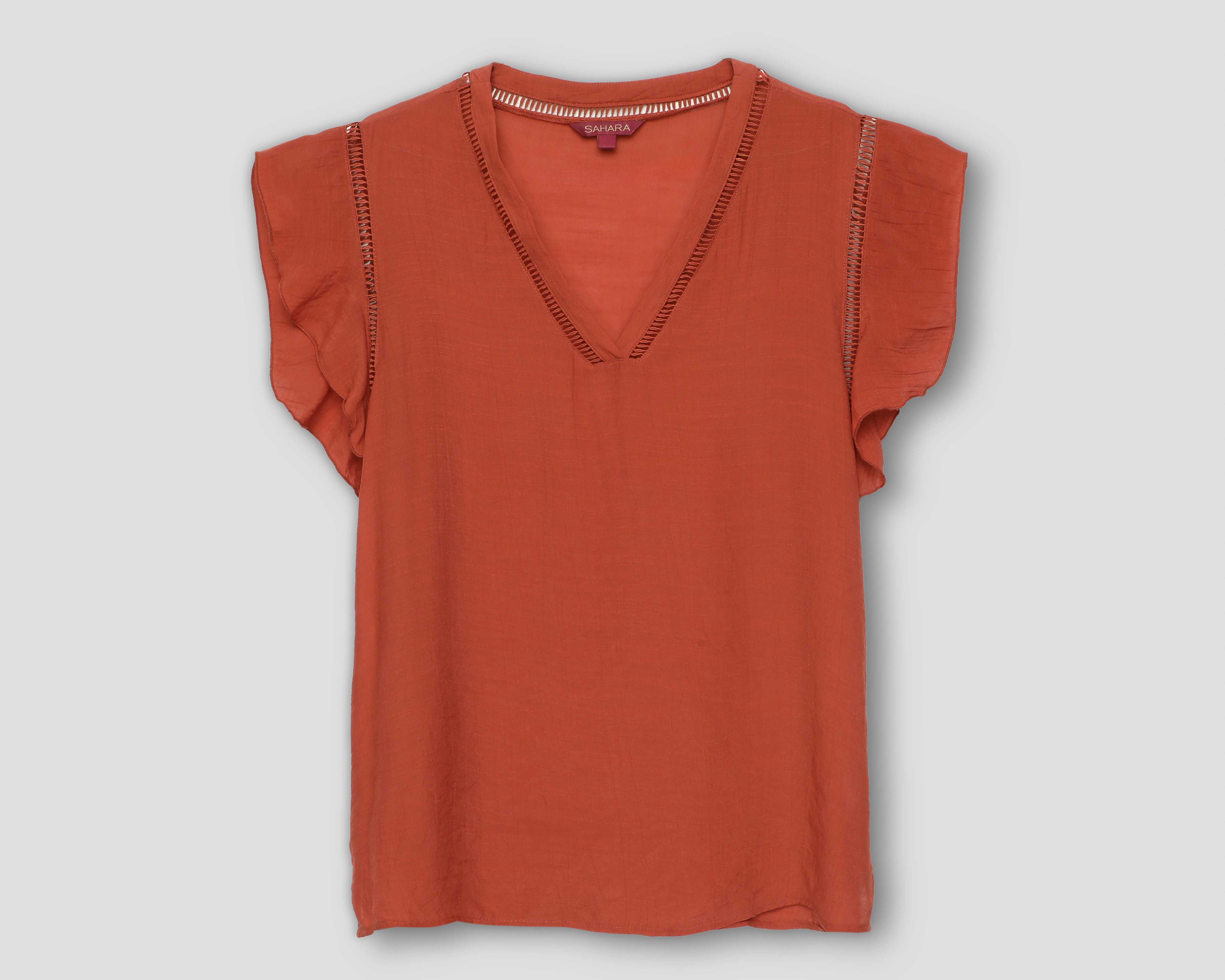 Foto 2 pulgar | Foto 1 | Blusa con Olán Sahara para Mujer