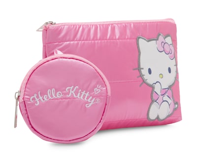Foto 2 | Foto 2 | Cartera para Mujer Hello Kitty con Monedero 2 Piezas