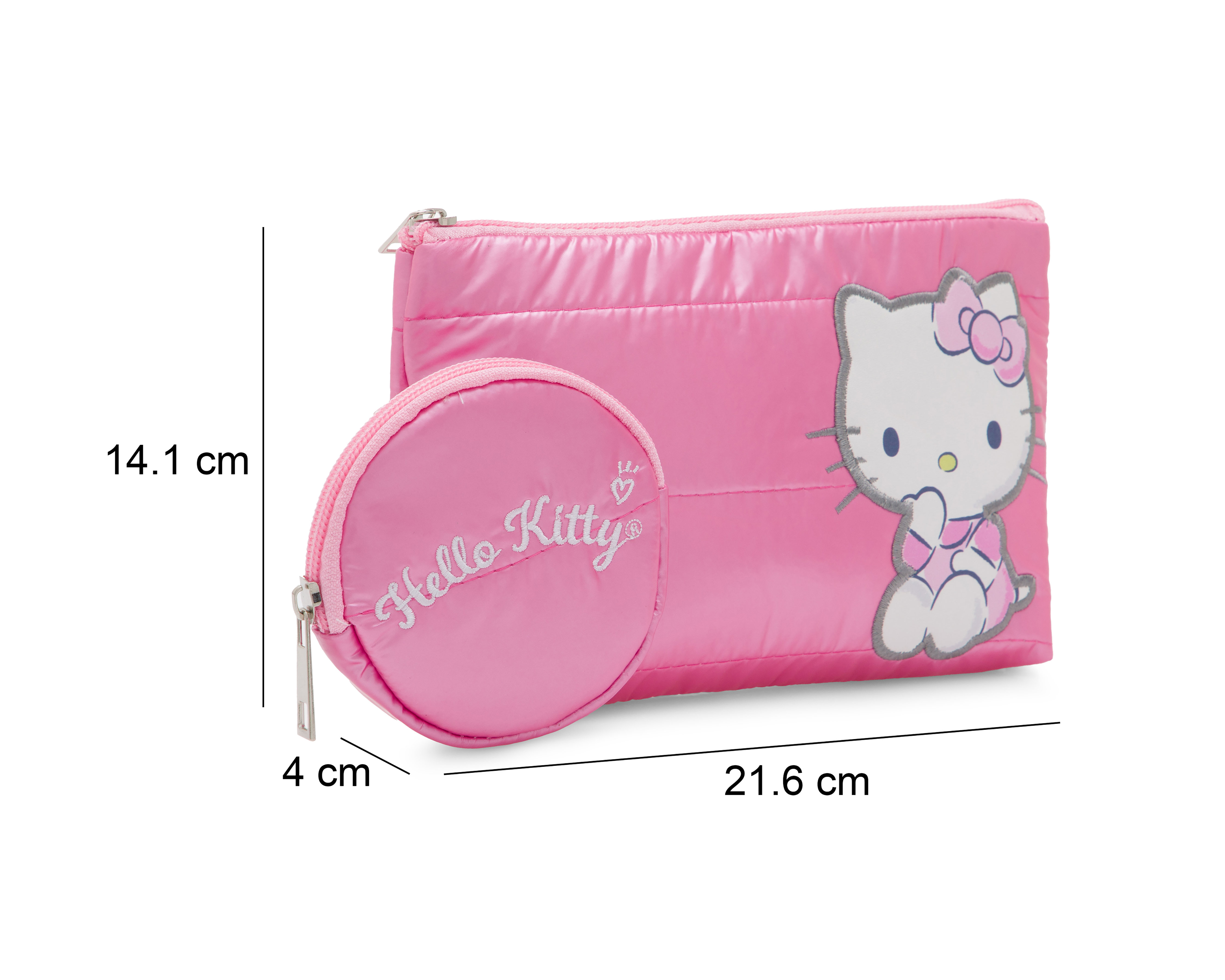 Foto 7 pulgar | Foto 6 | Cartera para Mujer Hello Kitty con Monedero 2 Piezas