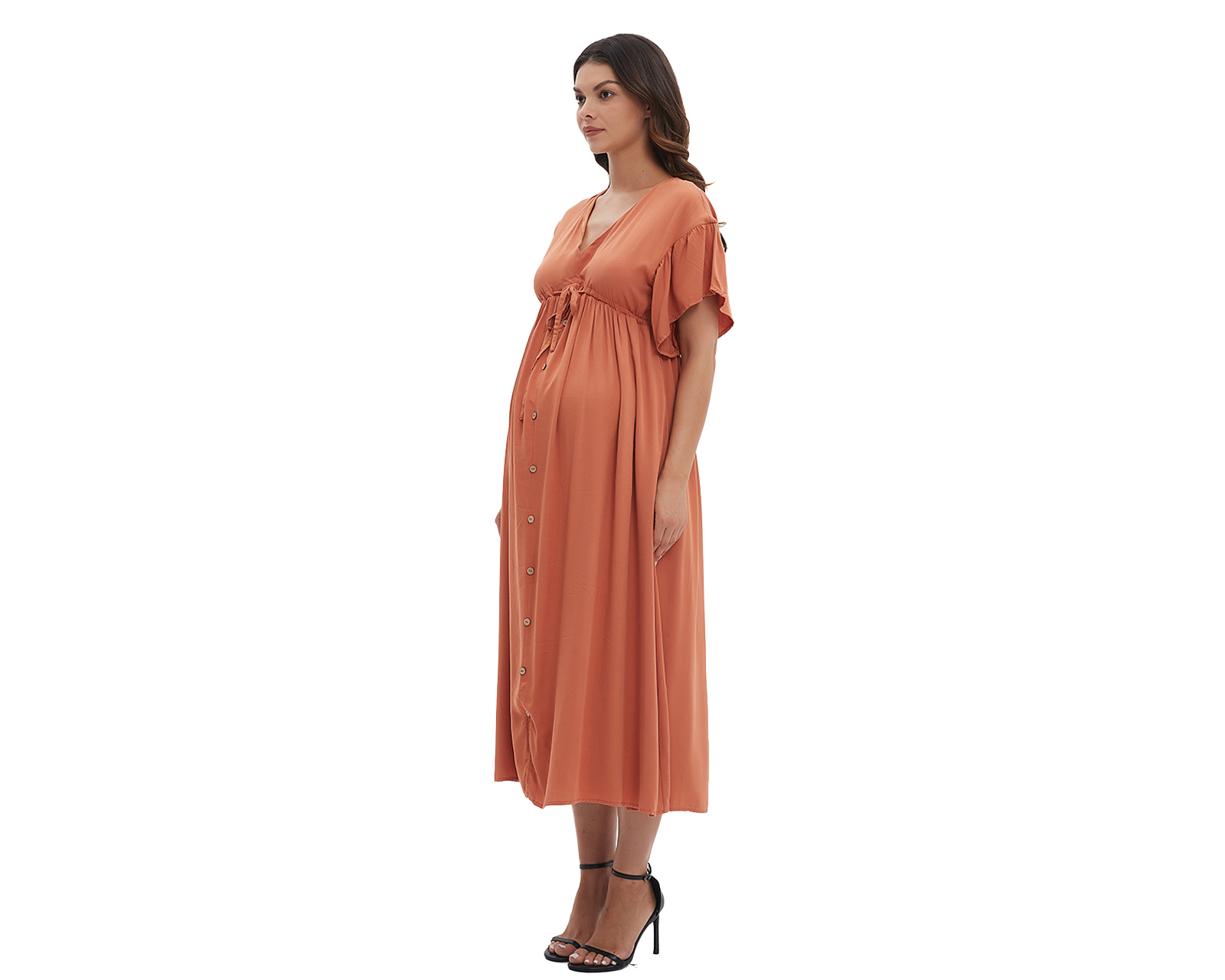 Foto 5 pulgar | Foto 4 | Vestido de Maternidad Meirius Manga Corta
