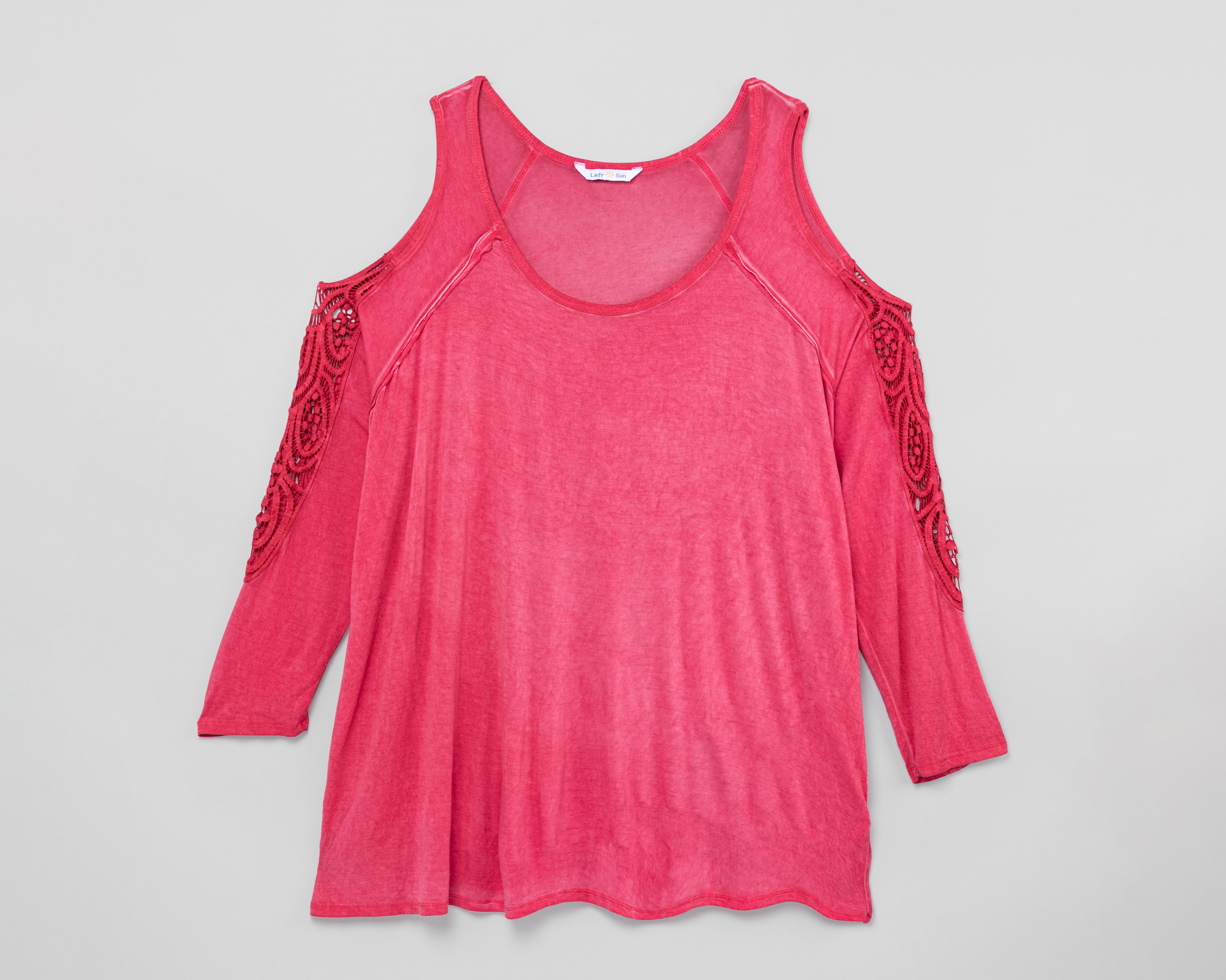 Foto 6 pulgar | Foto 5 | Blusa Lady Sun con Encaje en Mangas