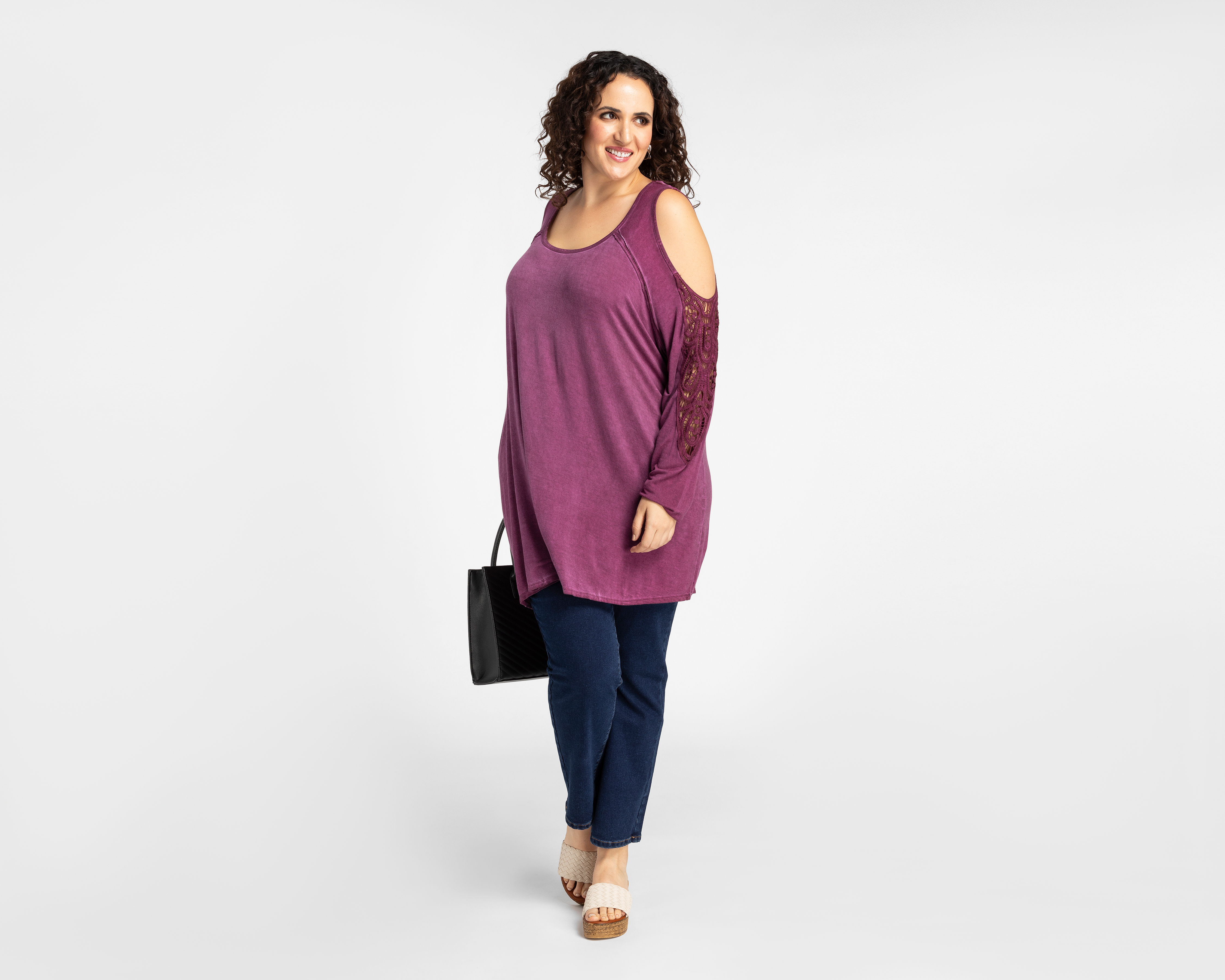 Foto 3 pulgar | Foto 2 | Blusa Lady Sun Manga con Hombros Descubiertos